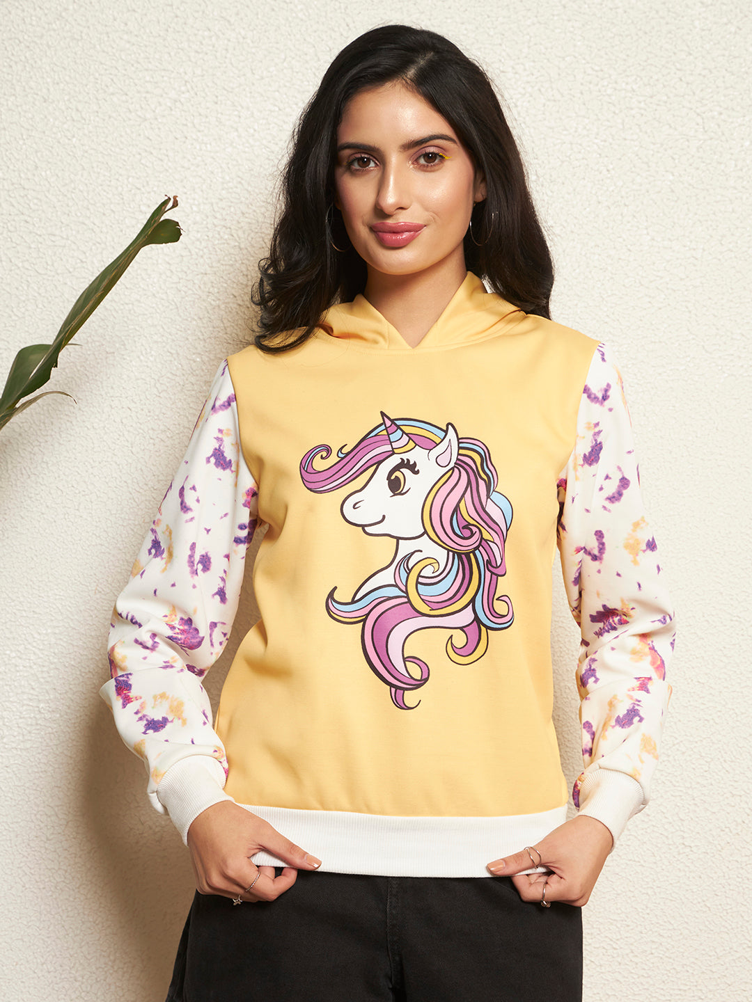 TANDUL Women Unicorn Printed Sweatshirt