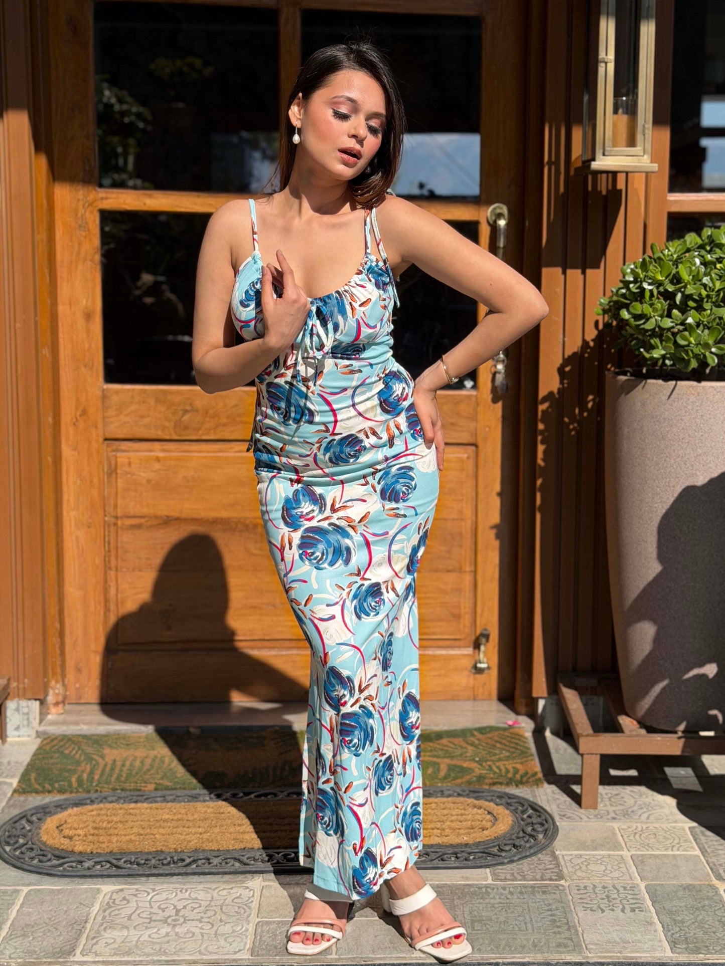 TANDUL Women Stunning Floral Printed Long Dress