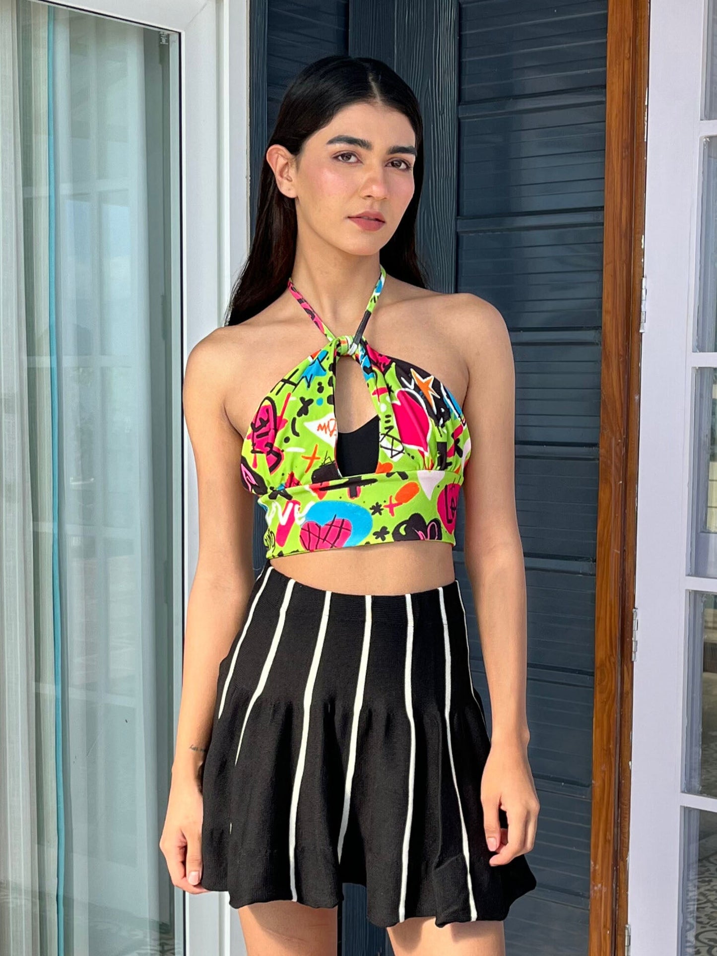 TANDUL Women Stylish Multicolor Printed Top