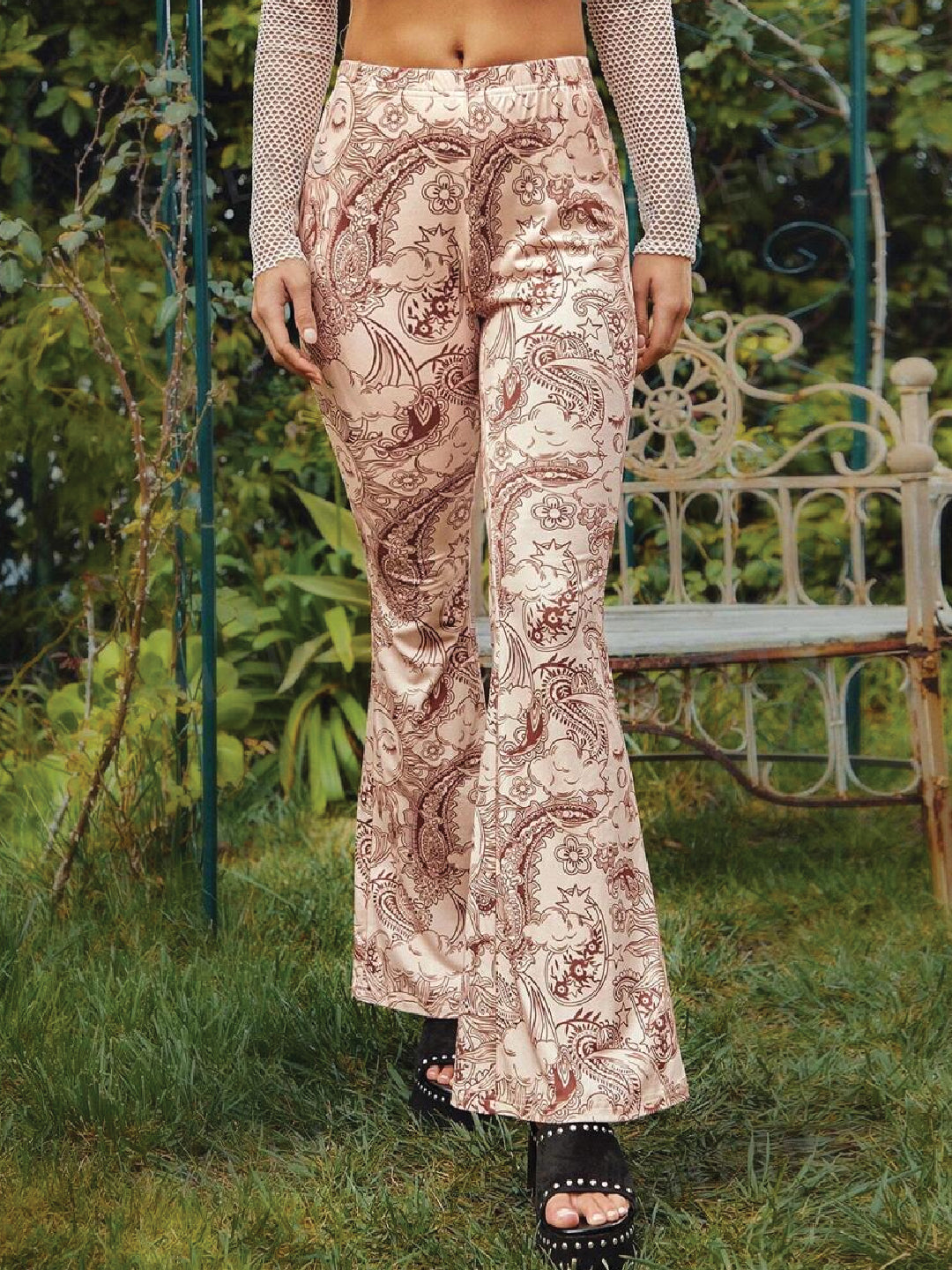 TANDUL  Women Regular Fit Beige Lycra Blend Trousers