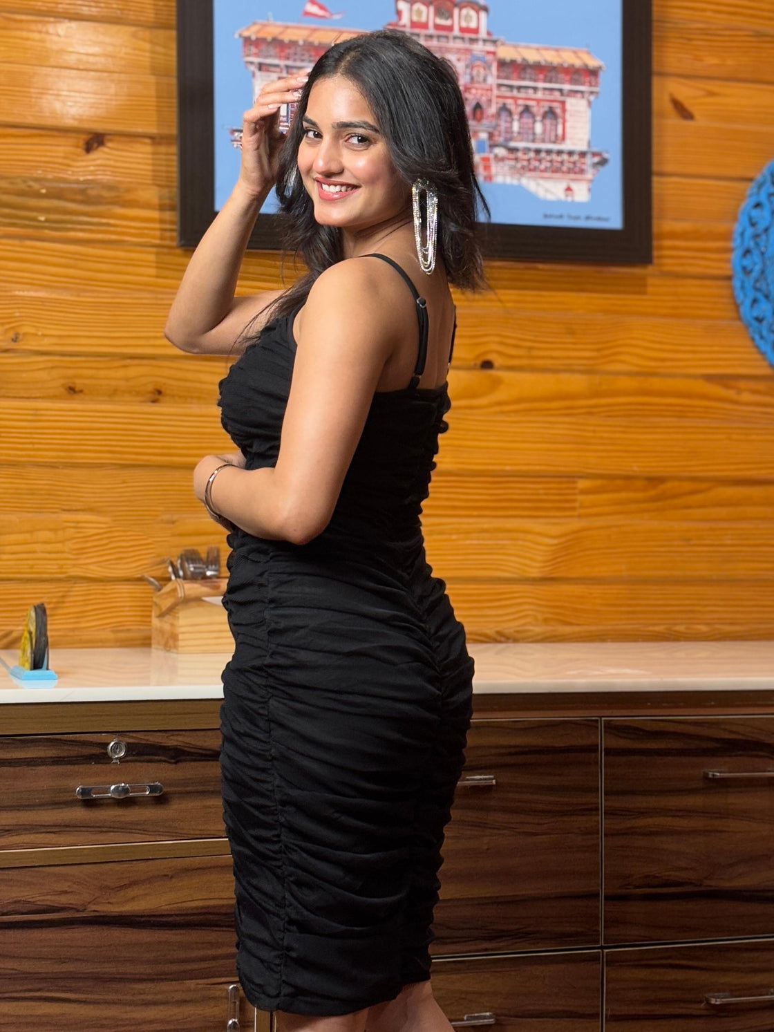 TANDUL Women Stunning Black Dress