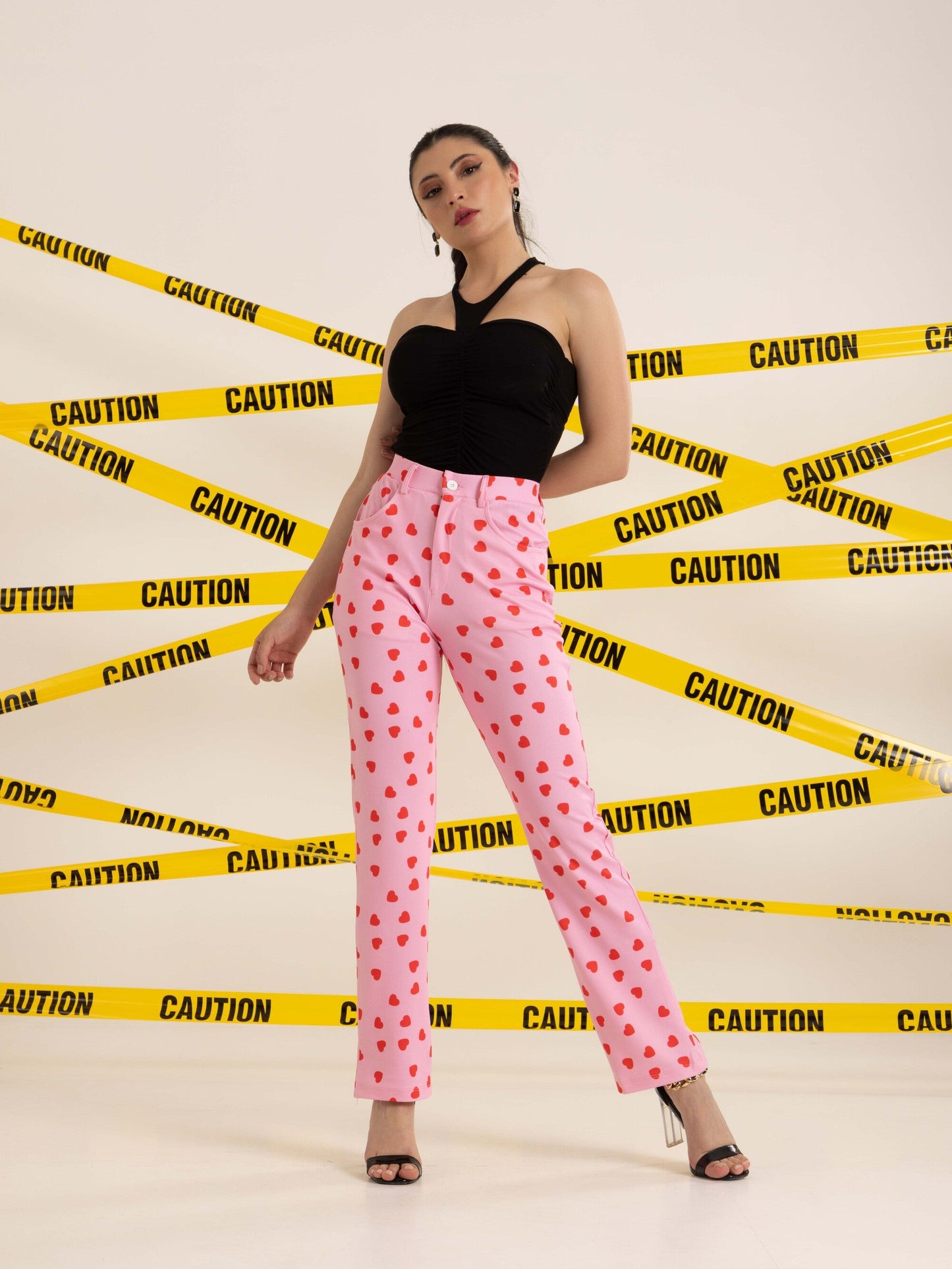 TANDUL  Women Regular Fit Multicolor Lycra Blend Trousers