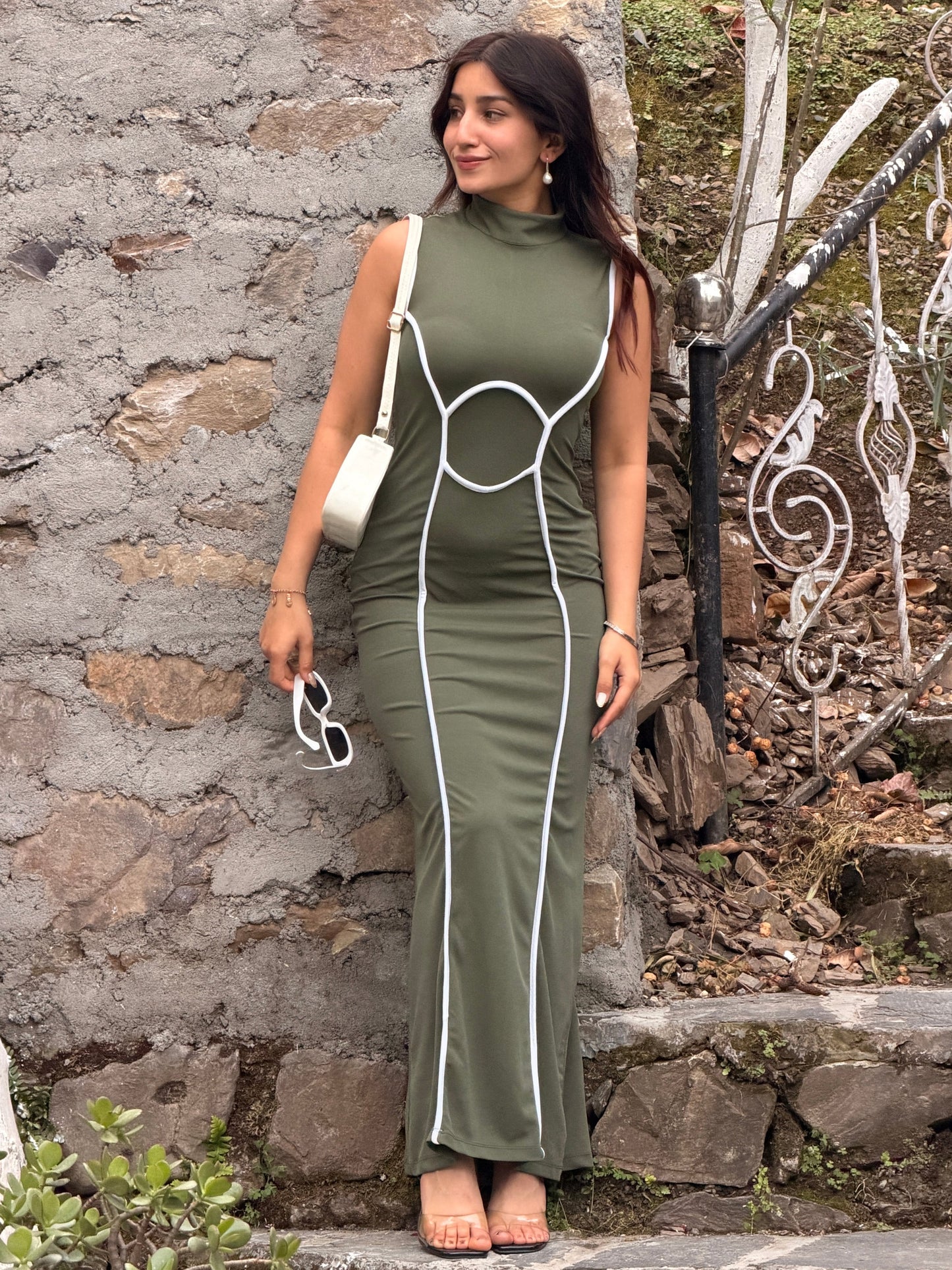 TANDUL Women Stunning Green Dress
