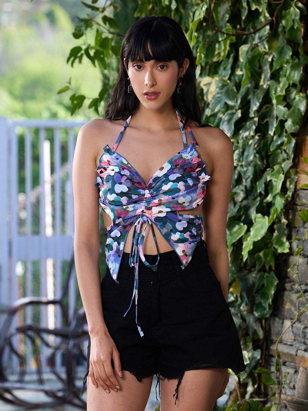 TANDUL Women Multicolor Floral Printed Top