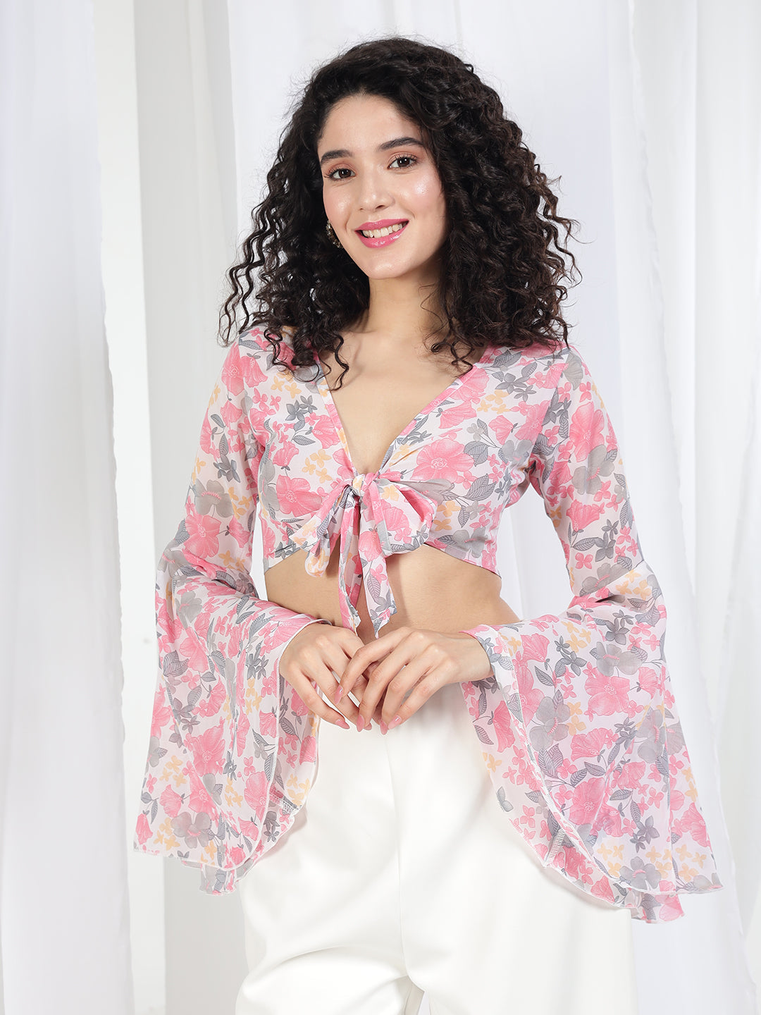 TANDUL Women Fit and Flare Pink Top