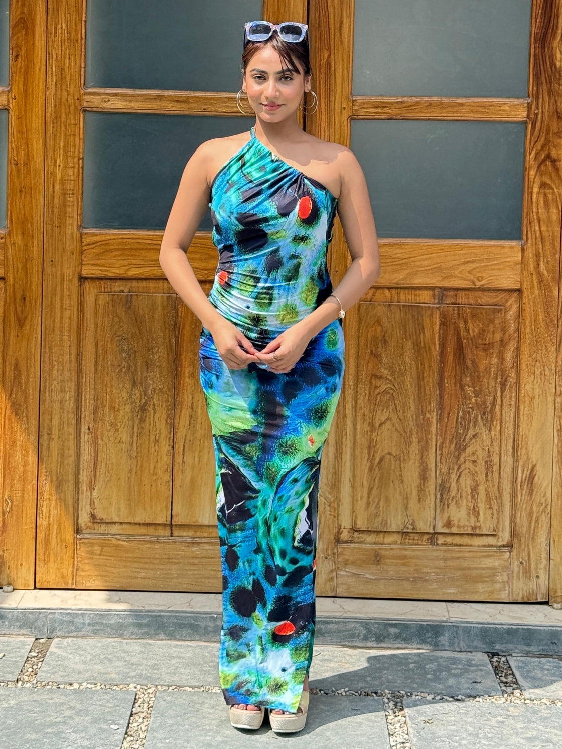 TANDUL Multicolor Long  Bodycon Dress