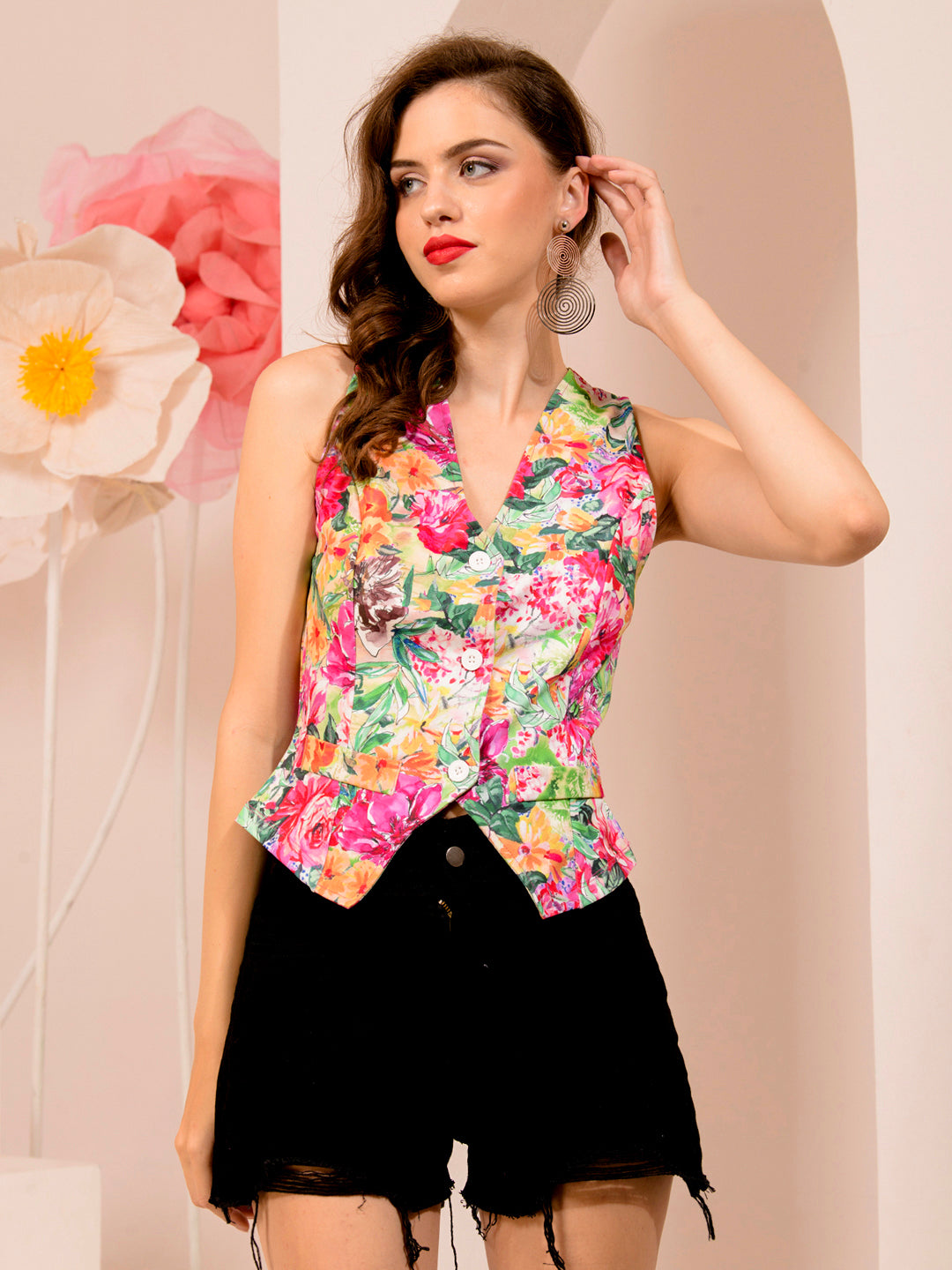 TANDUL  Printed Women Waistcoat