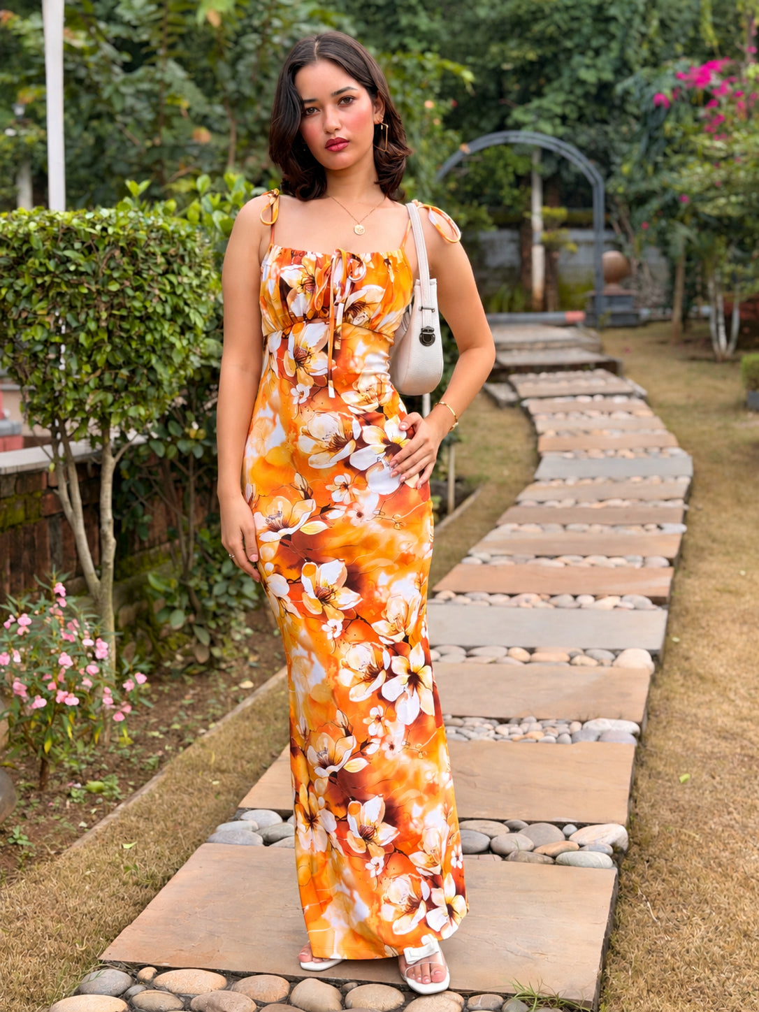 TANDUL Women Stunning Floral Bodycon Dress