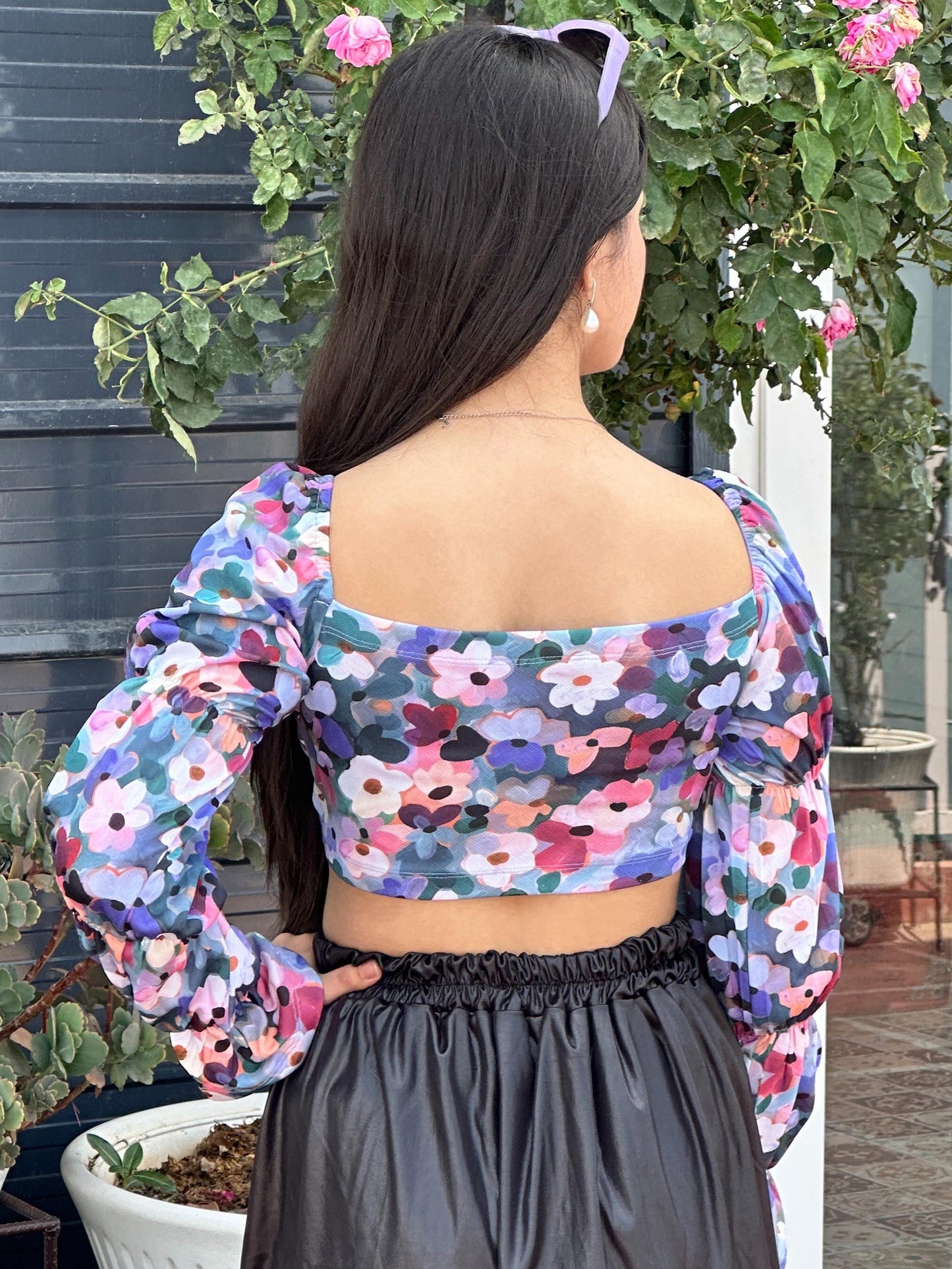 TANDUL Women Multicolor Floral Crop Top