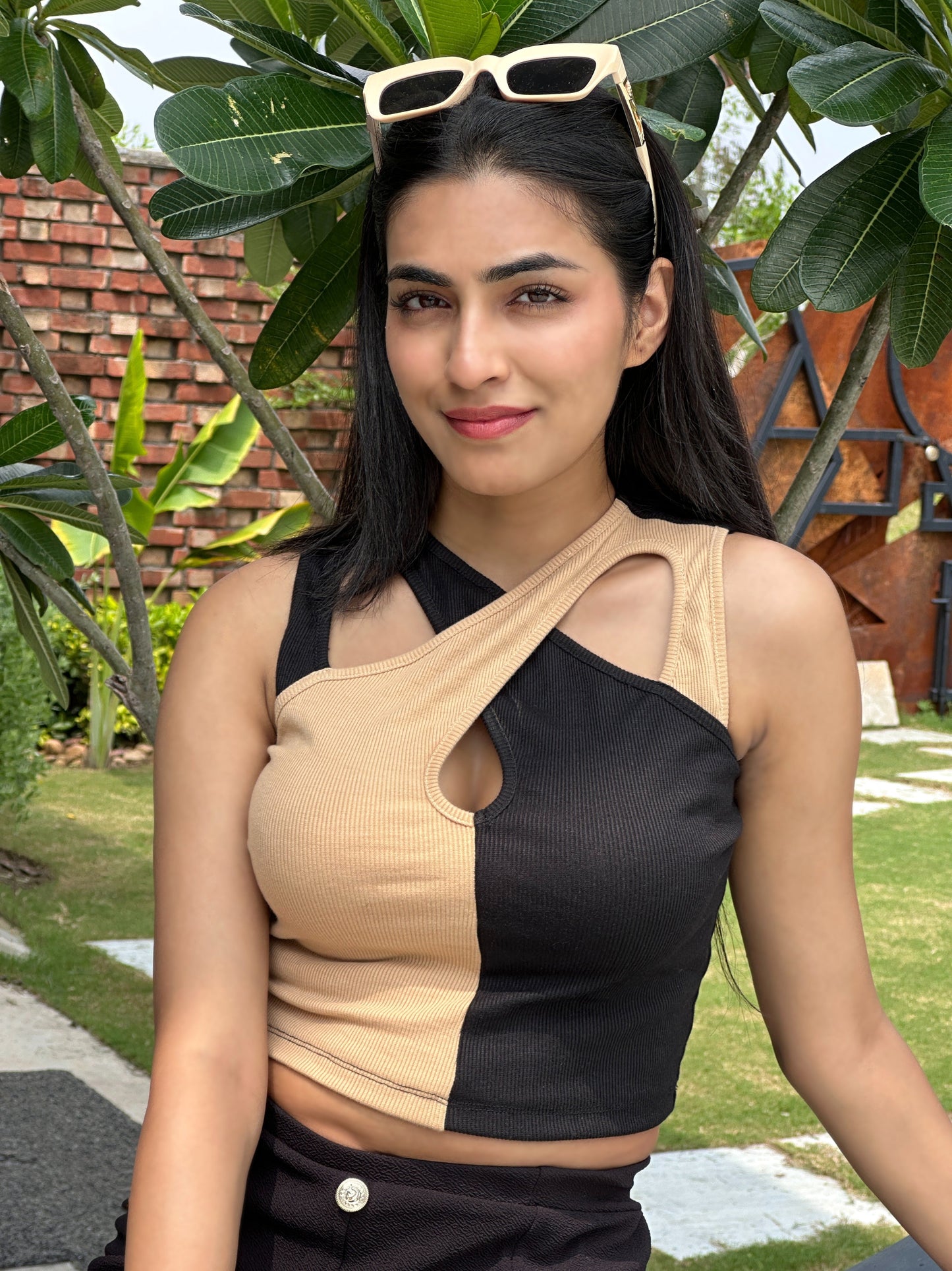 TANDUL Women Stylish Rib Crop Top