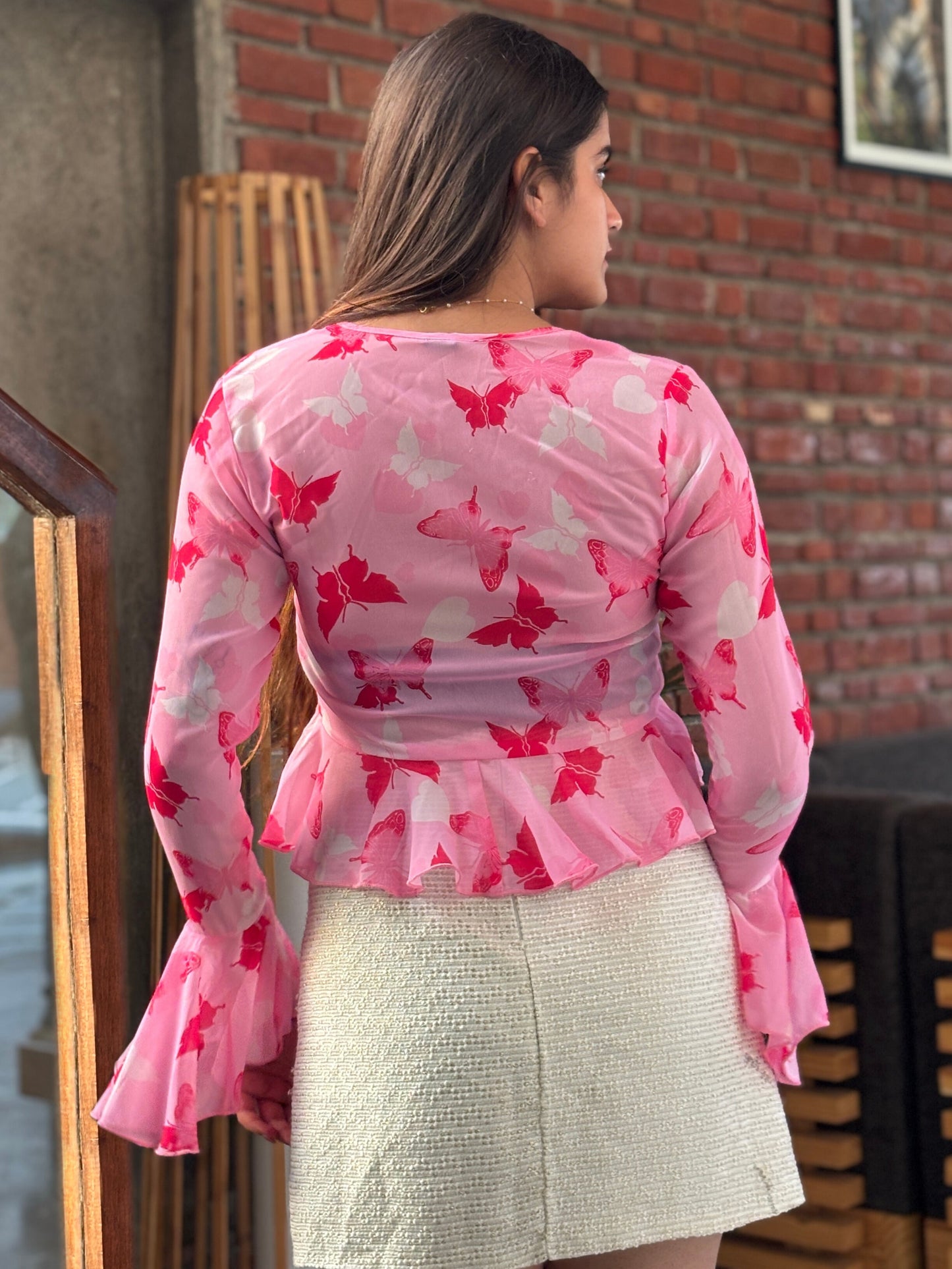 TANDUL Women Charming Pink Printed Top