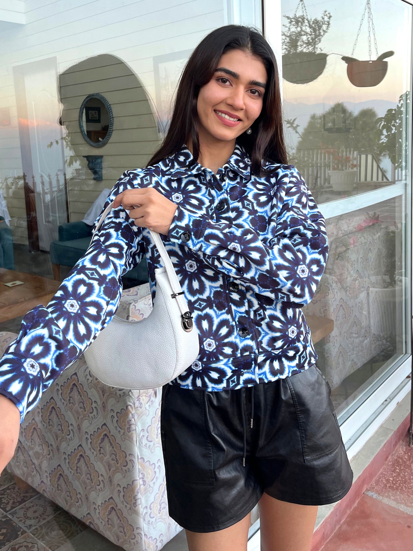 TANDUL Women Blue Floral Jacket
