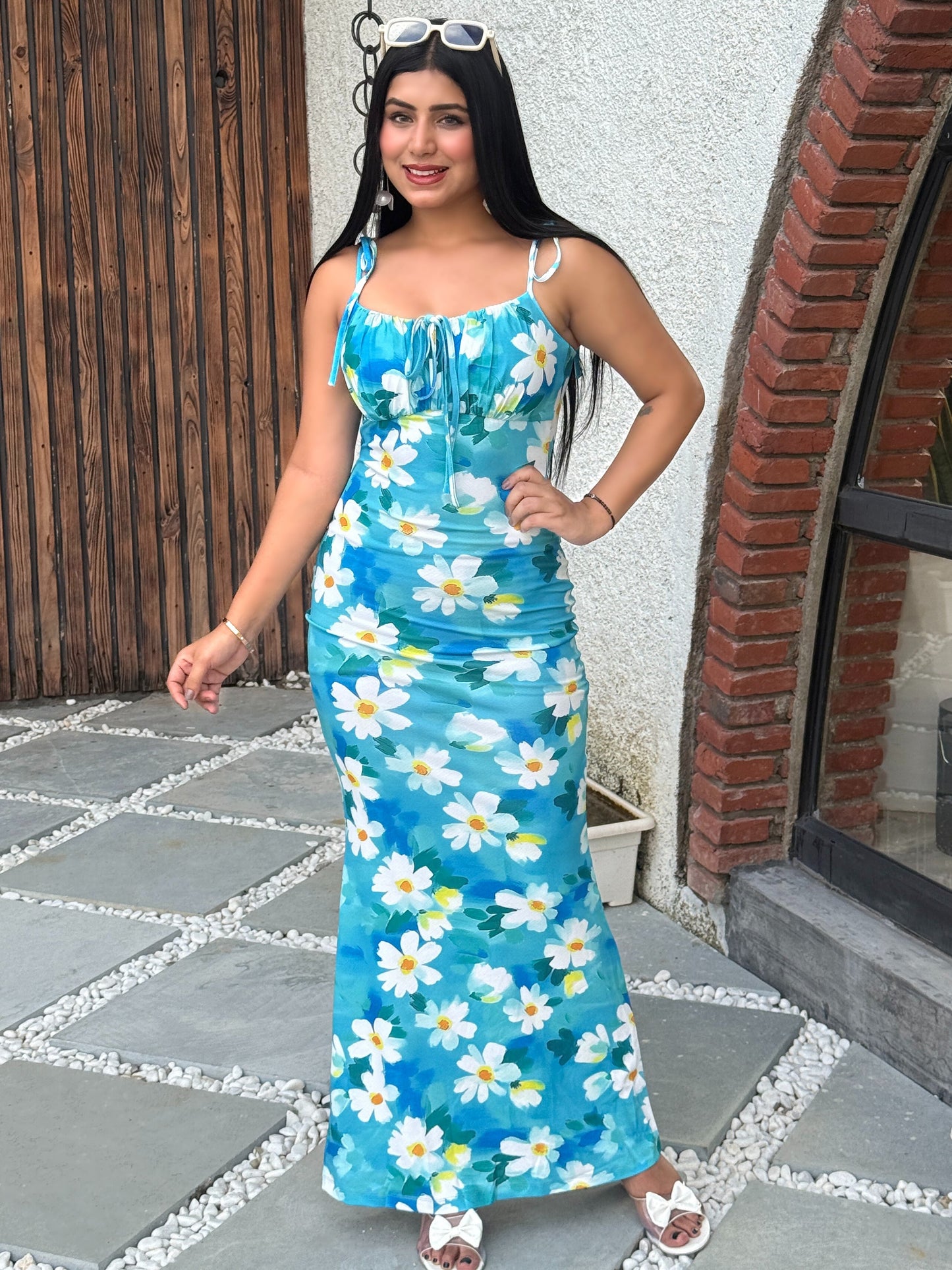 TANDUL Women White Flower Printed Dress