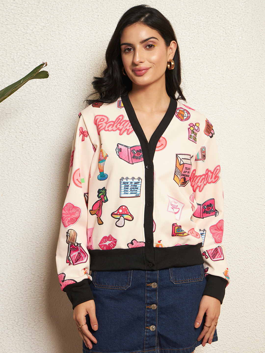 TANDUL Women Cartoon Printed Jacket