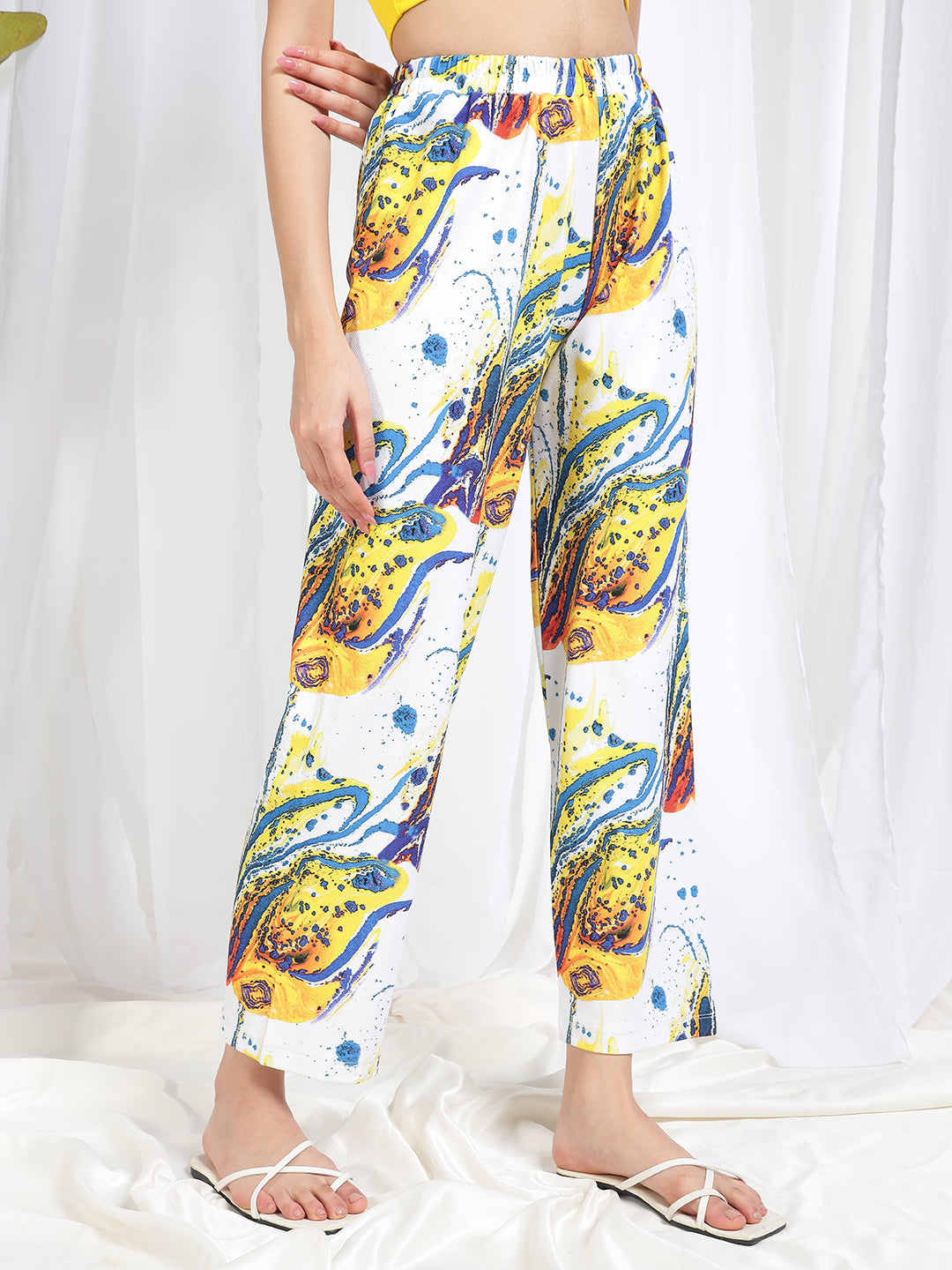 TANDUL Women Straight Fit Printed Trouser
