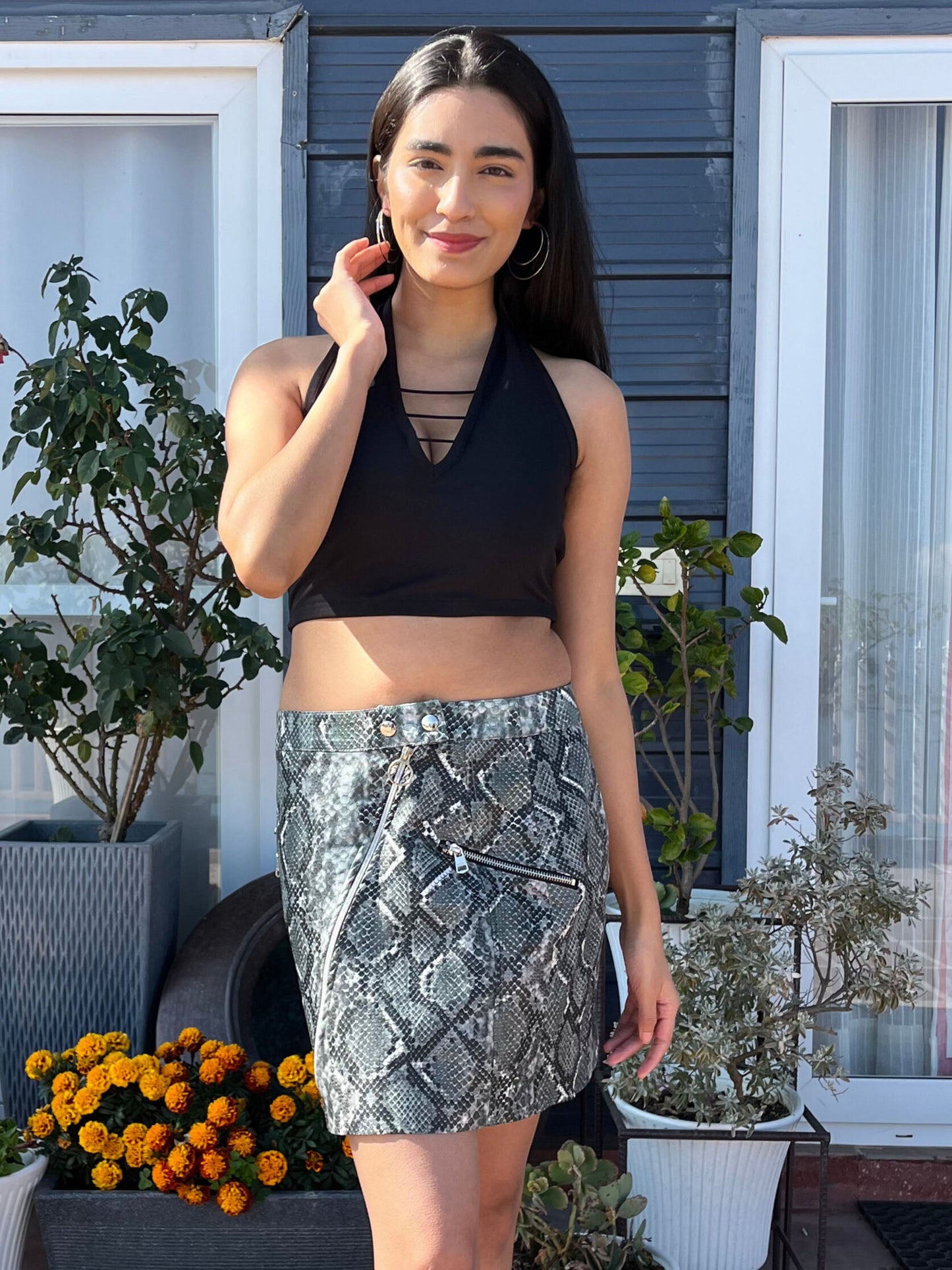 TANDUL Women Chic Black Crop Top