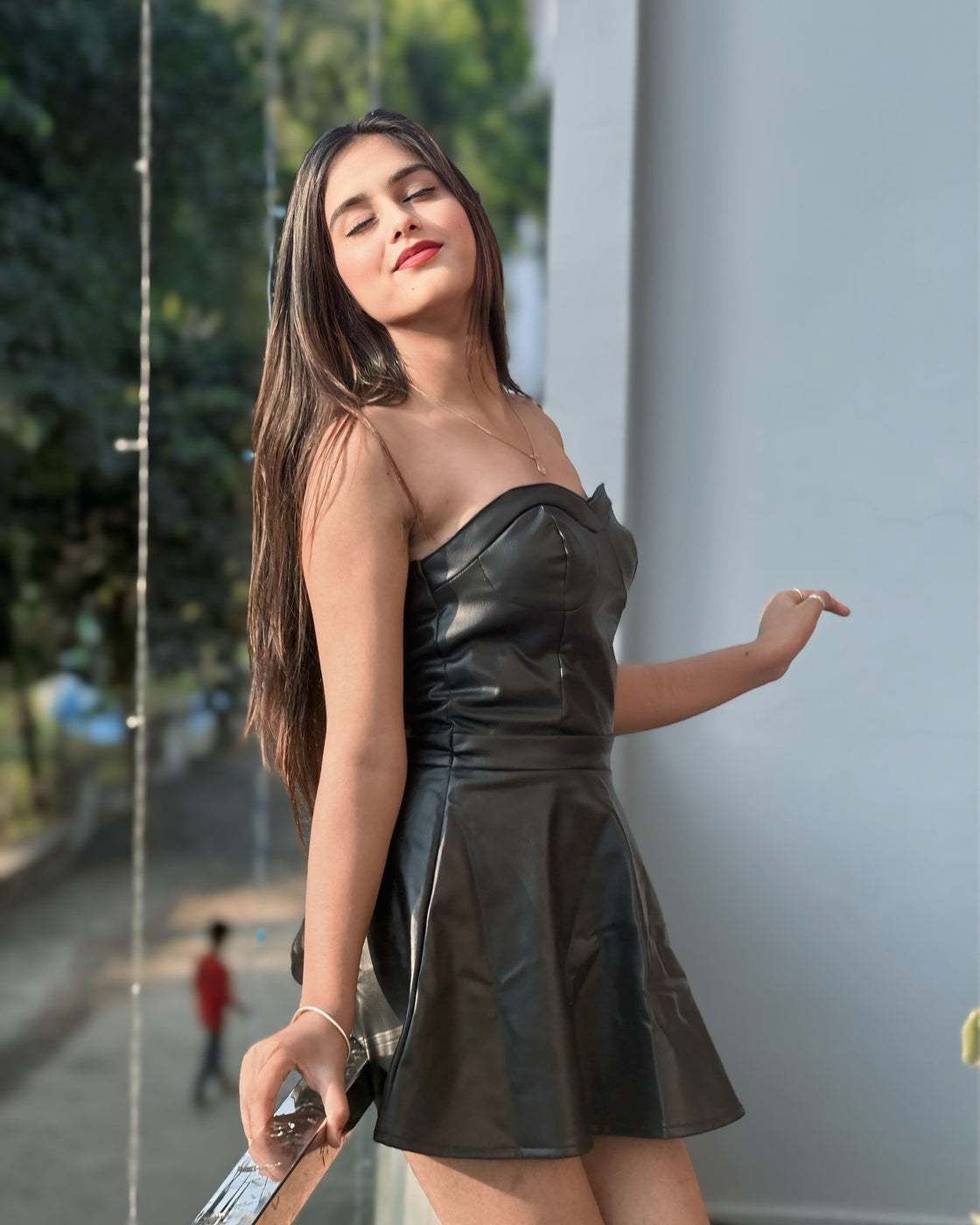 TANDUL  Women Fit and Flare Black Dress