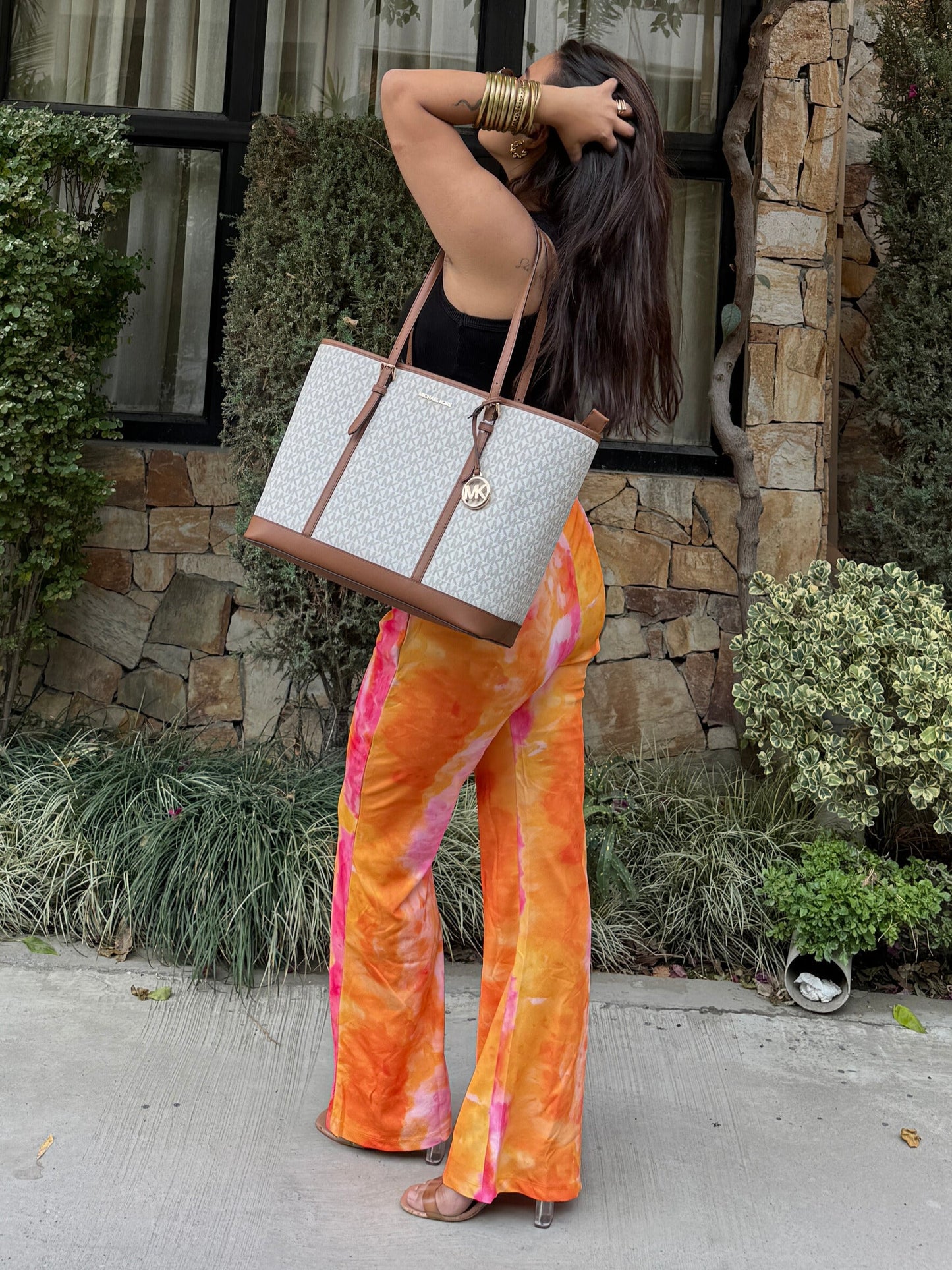 TANDUL  Women Regular Fit Multicolor Lycra Blend Trousers