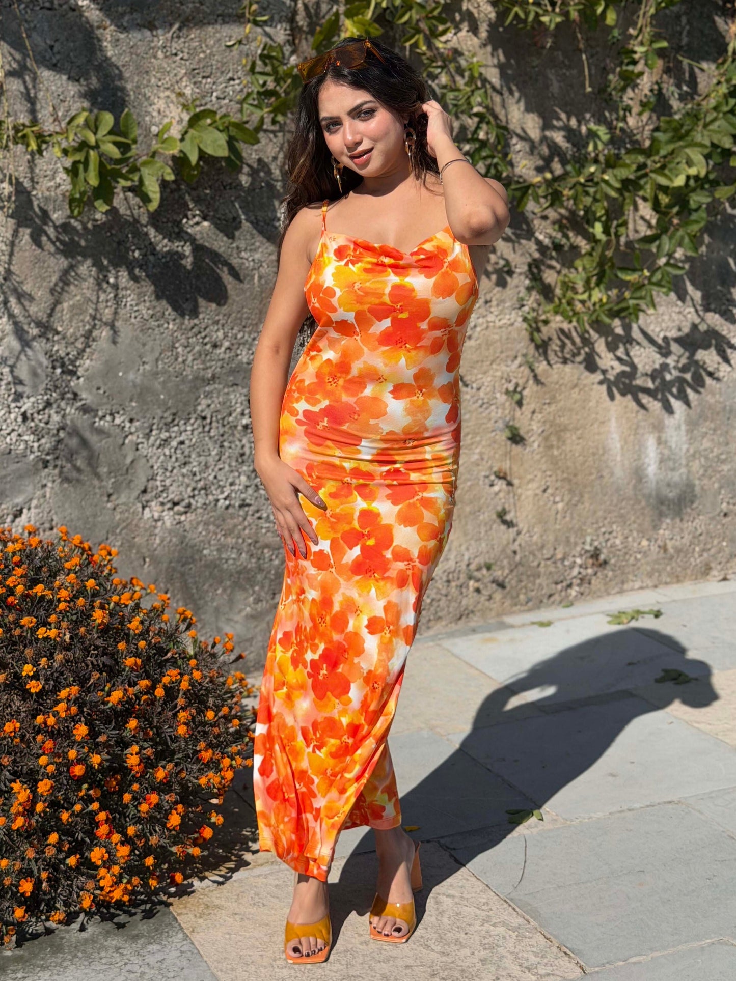 TANDUL Women Yellow Floral Dress