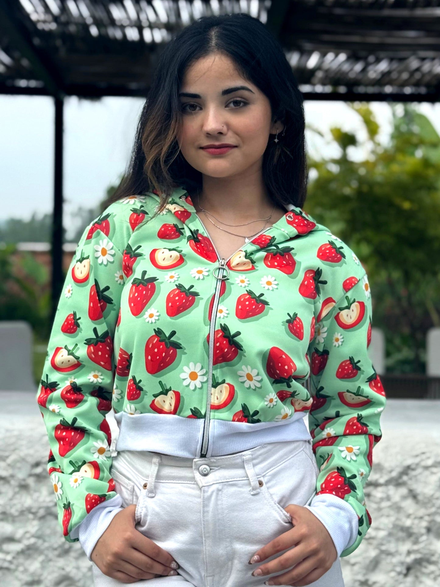 TANDUL Women Strawberry Printed Sweatshirt
