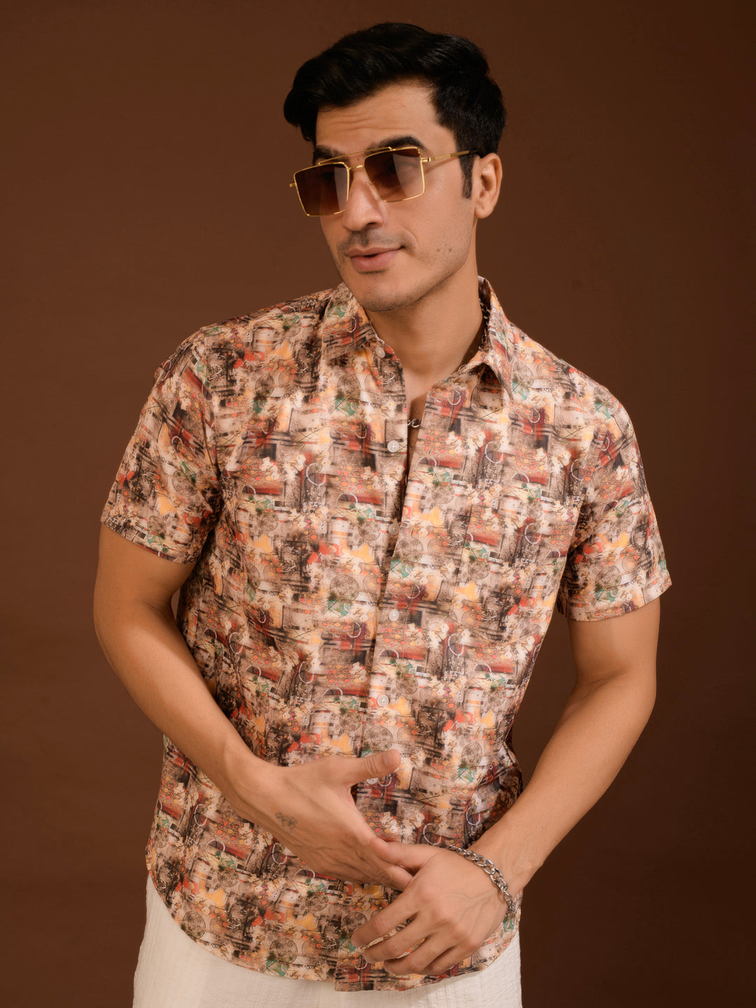 TANDUL  Men Regular Fit Printed Casual Shirt