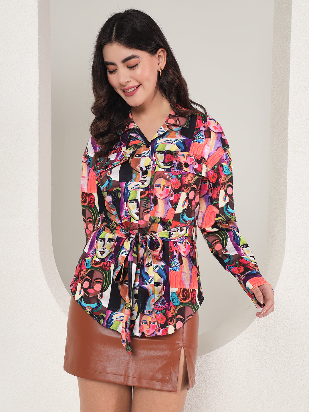 TANDUL  Polyester Printed Coat For Women