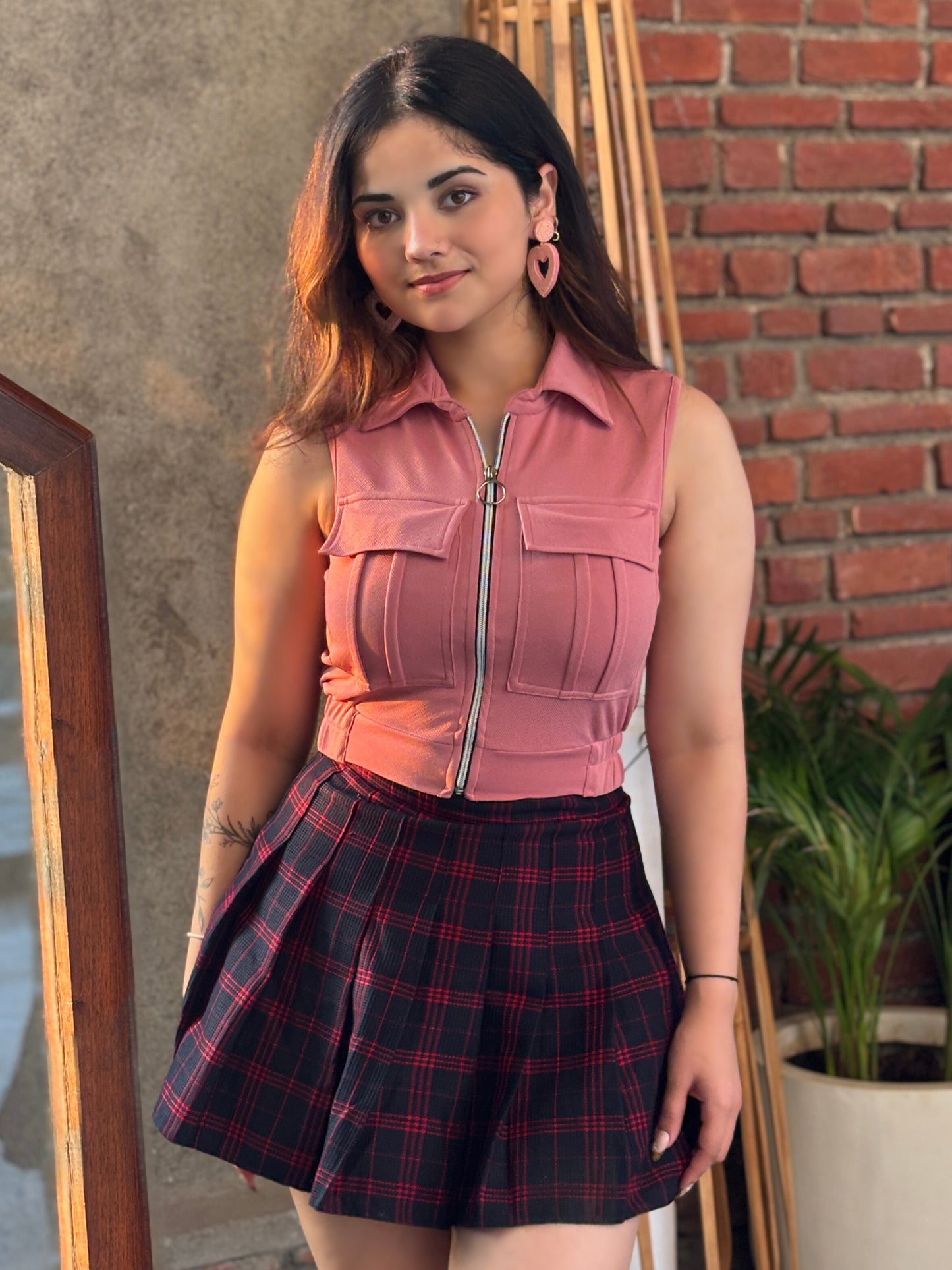 TANDUL Women Pink Jacket Style Top