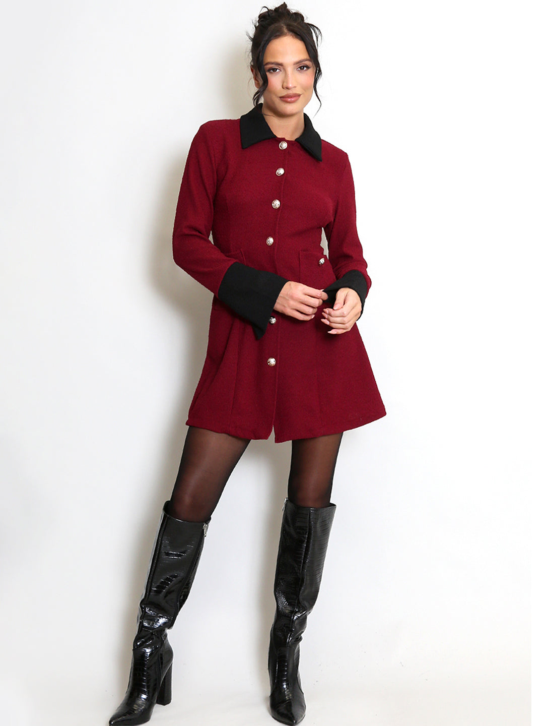 TANDUL  Women Fit and Flare Red Dress