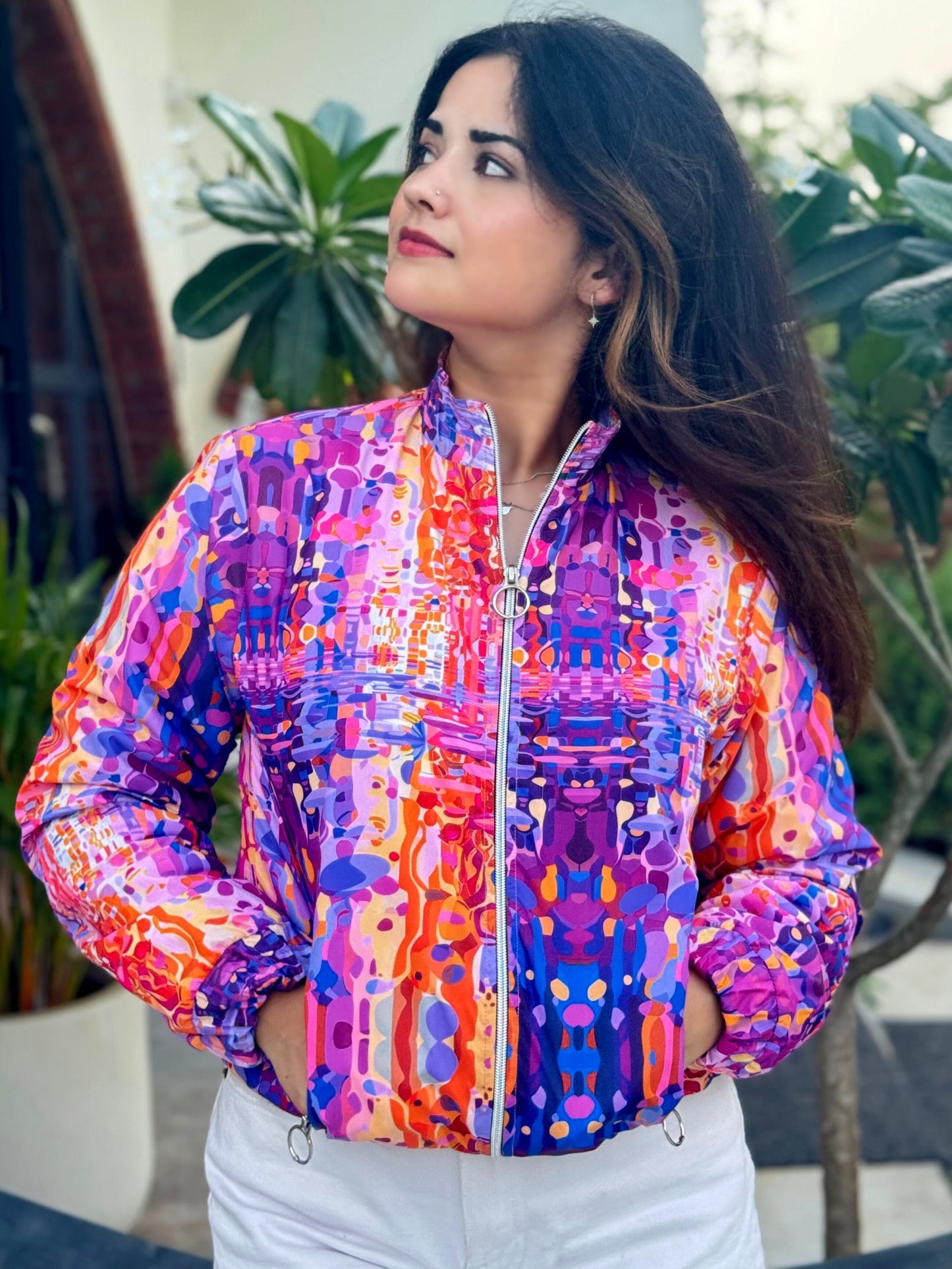 TANDUL Women Printed Puffer Jacket