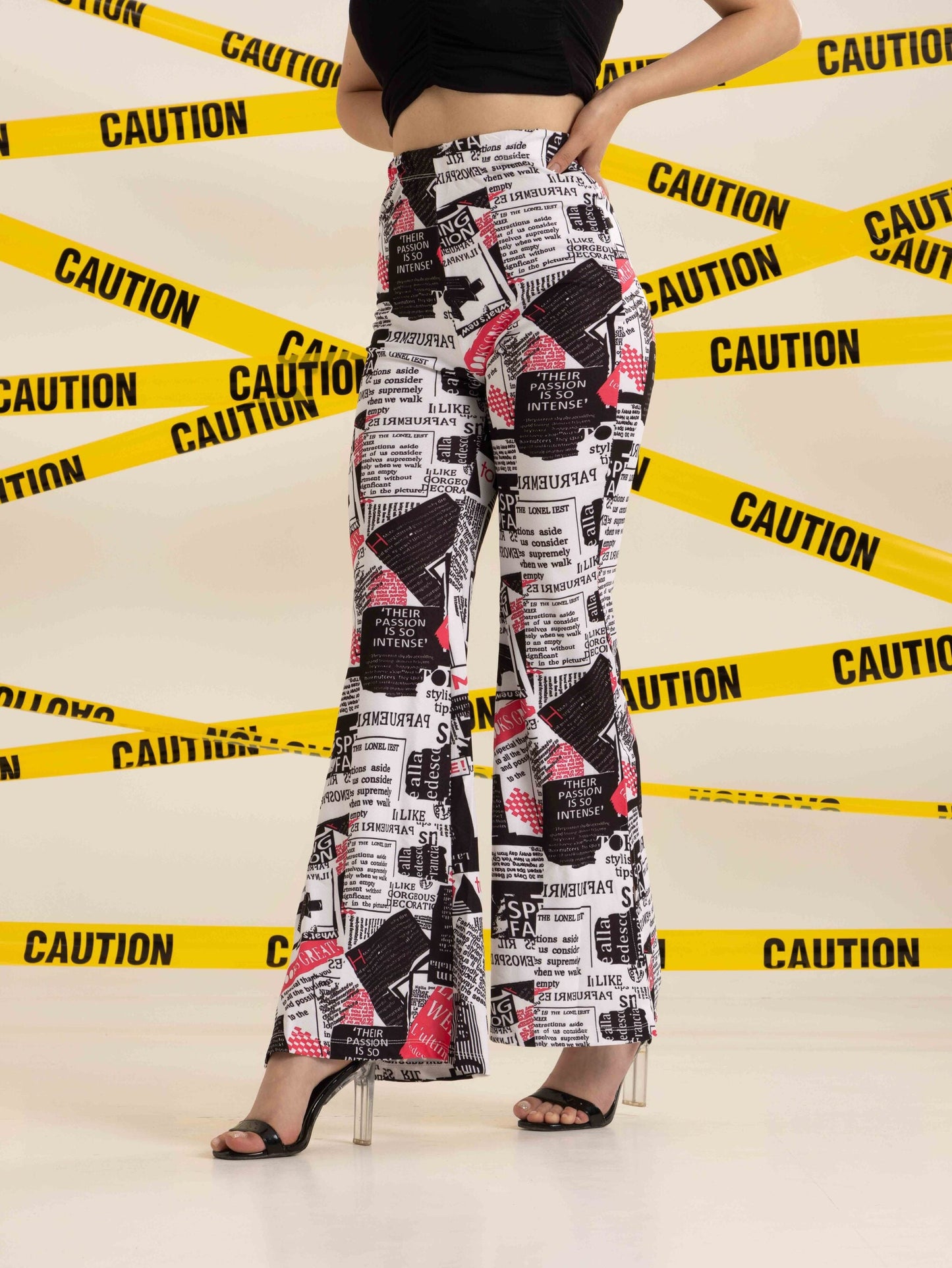 TANDUL  Women Regular Fit Multicolor Lycra Blend Trousers