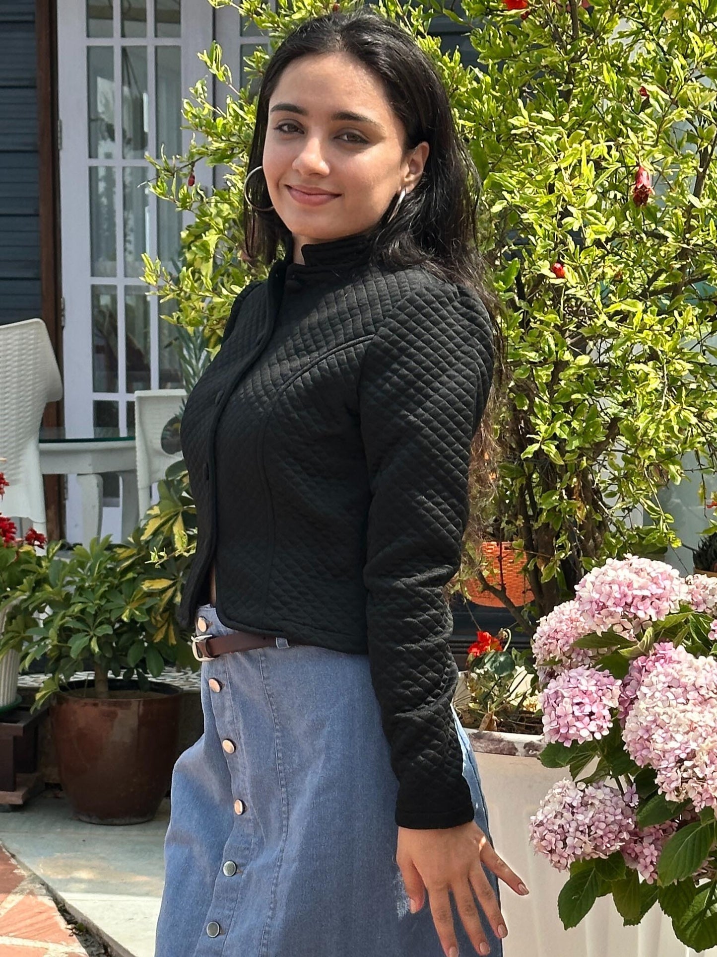 TANDUL Women Sleek Black Jacket