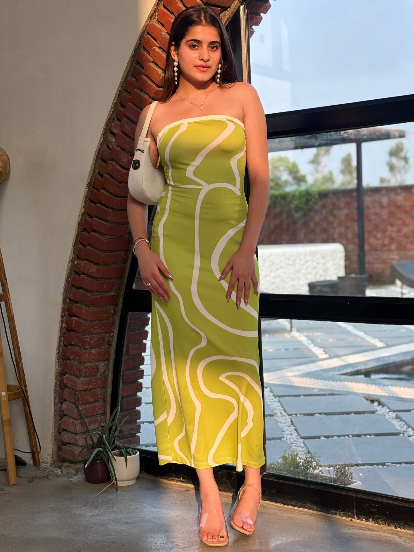 TANDUL  Women Bodycon Light Green Dress