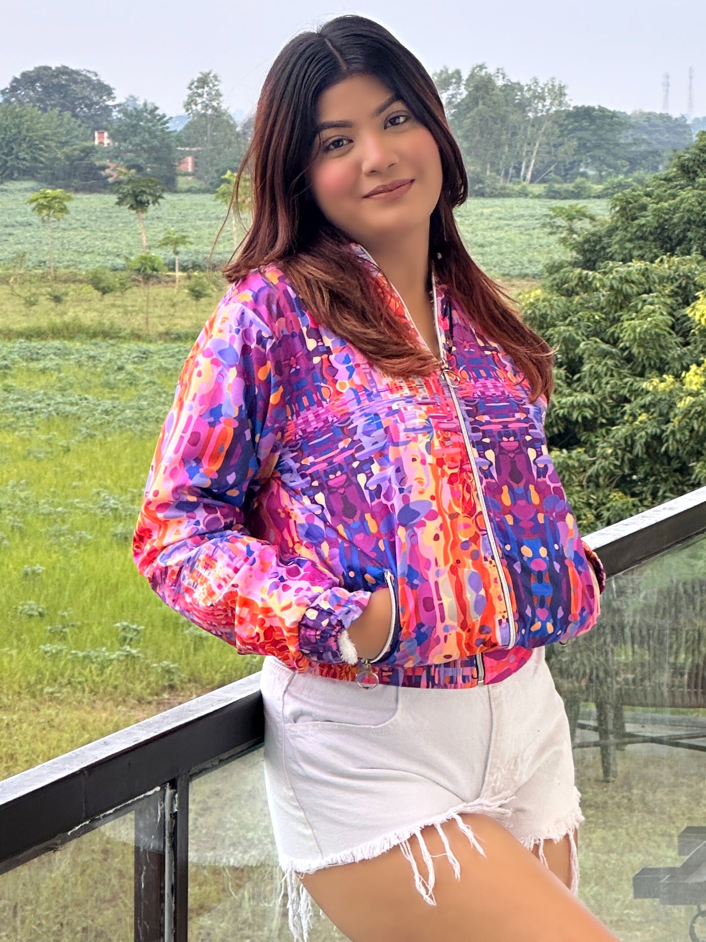 TANDUL Women Printed Puffer Jacket