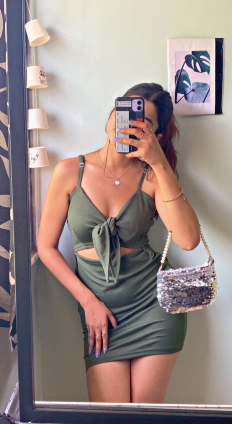 Women Bodycon Green Dress