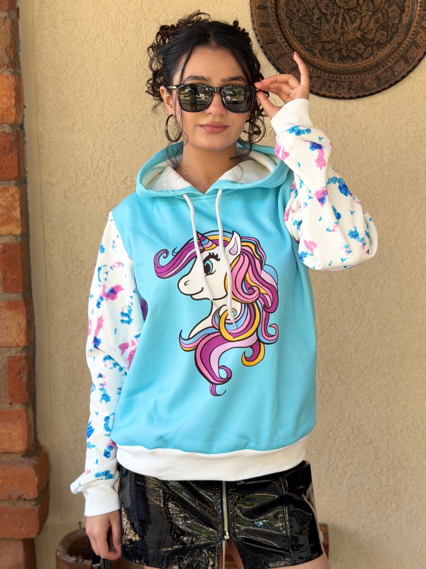TANDUL Women Unicorn Printed Sweatshirt
