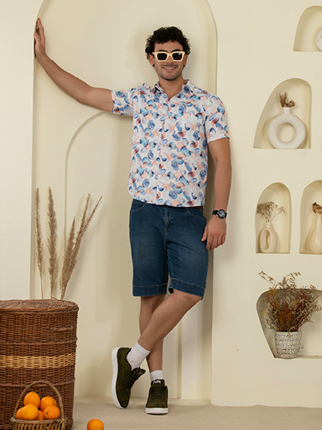TANDUL Men Printed Casual Multicolor Shirt