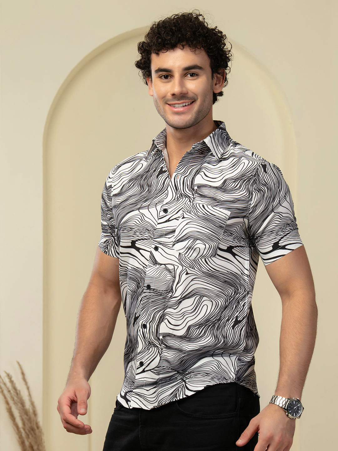 TANDUL Men Printed Casual Multicolor Shirt