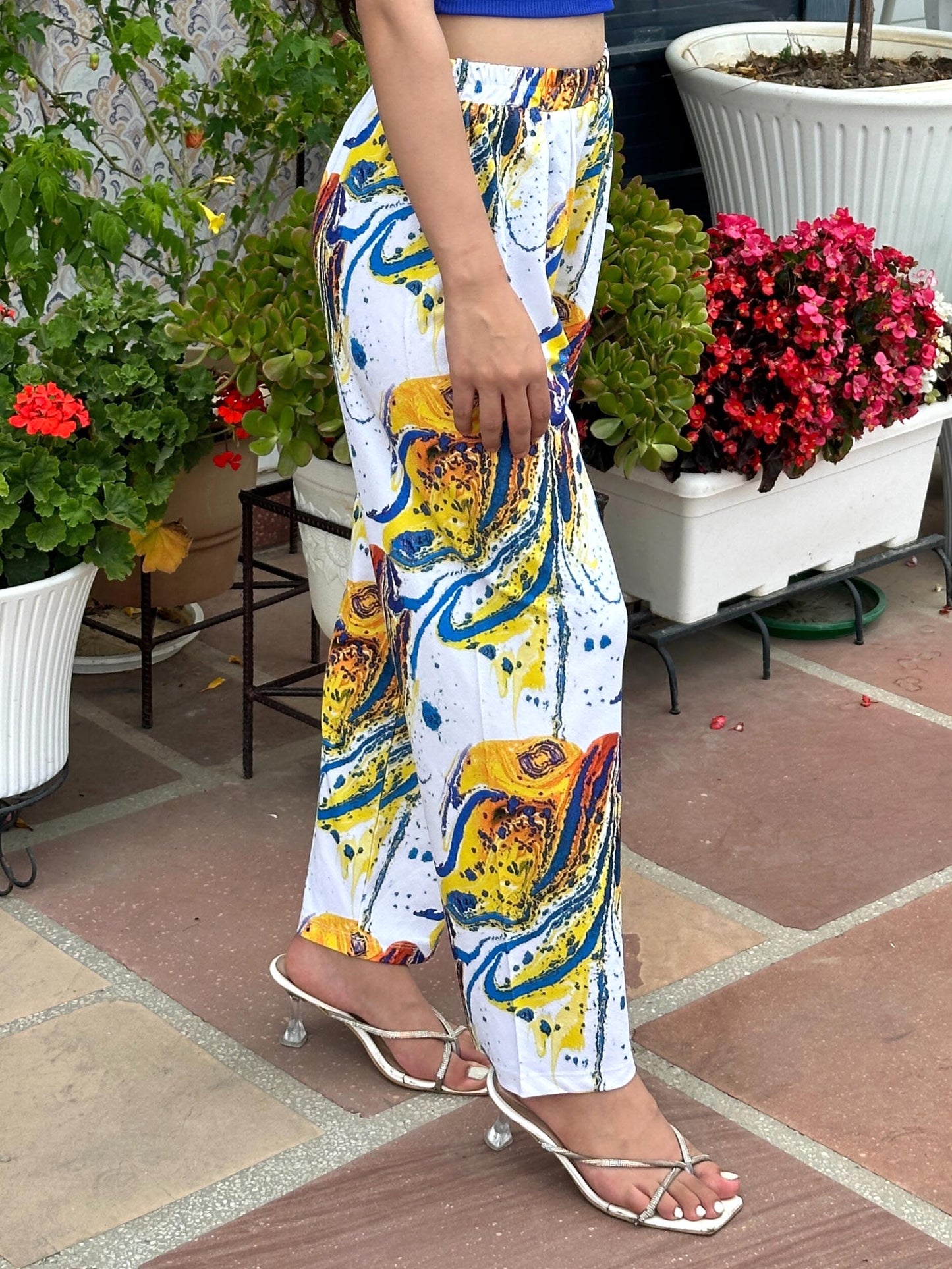 TANDUL Women Straight Fit Printed Trouser