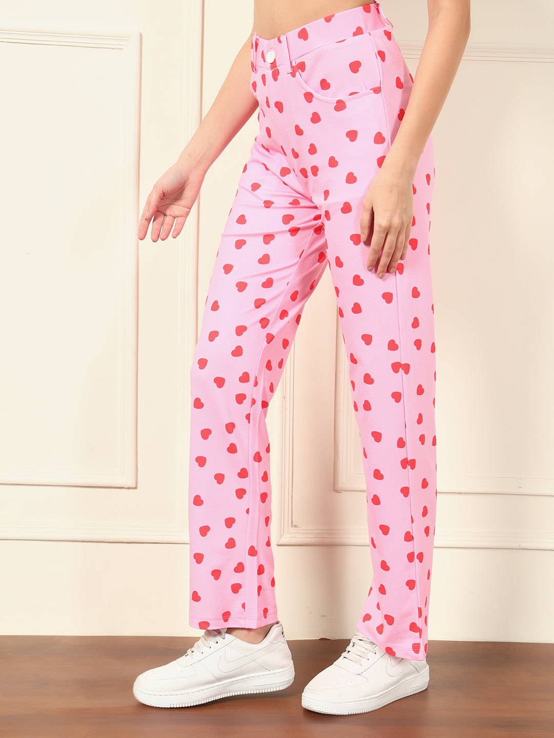 TANDUL  Women Regular Fit Multicolor Lycra Blend Trousers