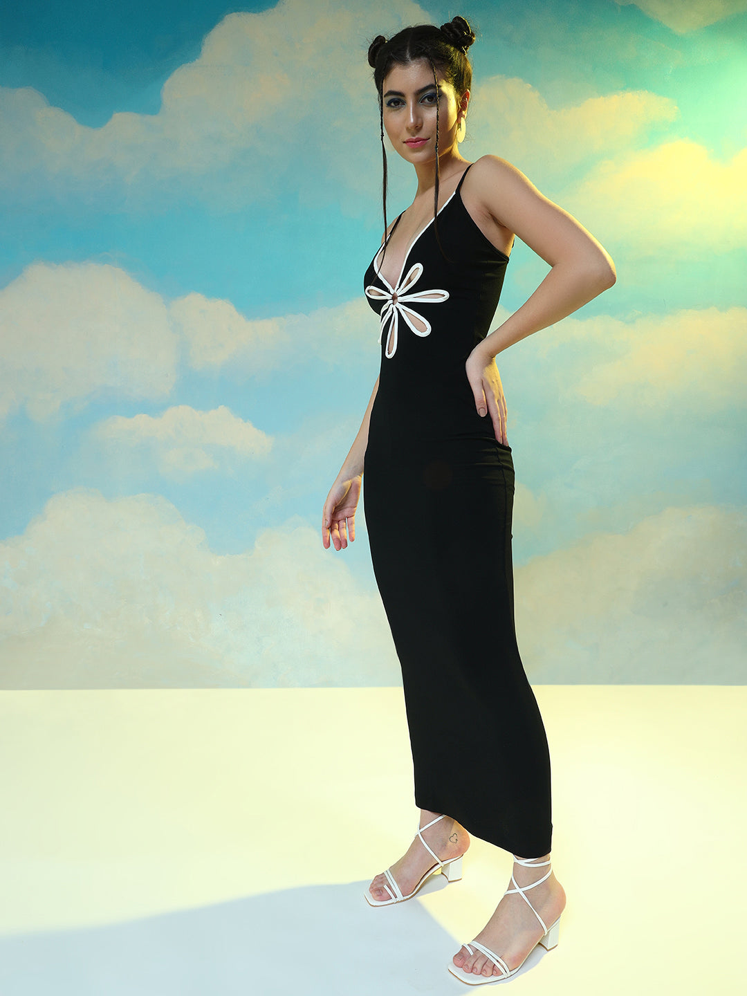 TANDUL  Women Bodycon Black Dress