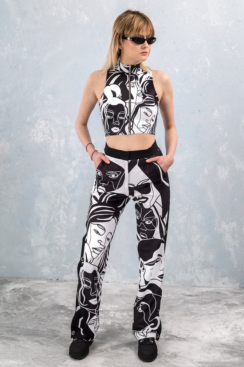 TANDUL  Casual Sleeveless Printed Women Multicolor Top