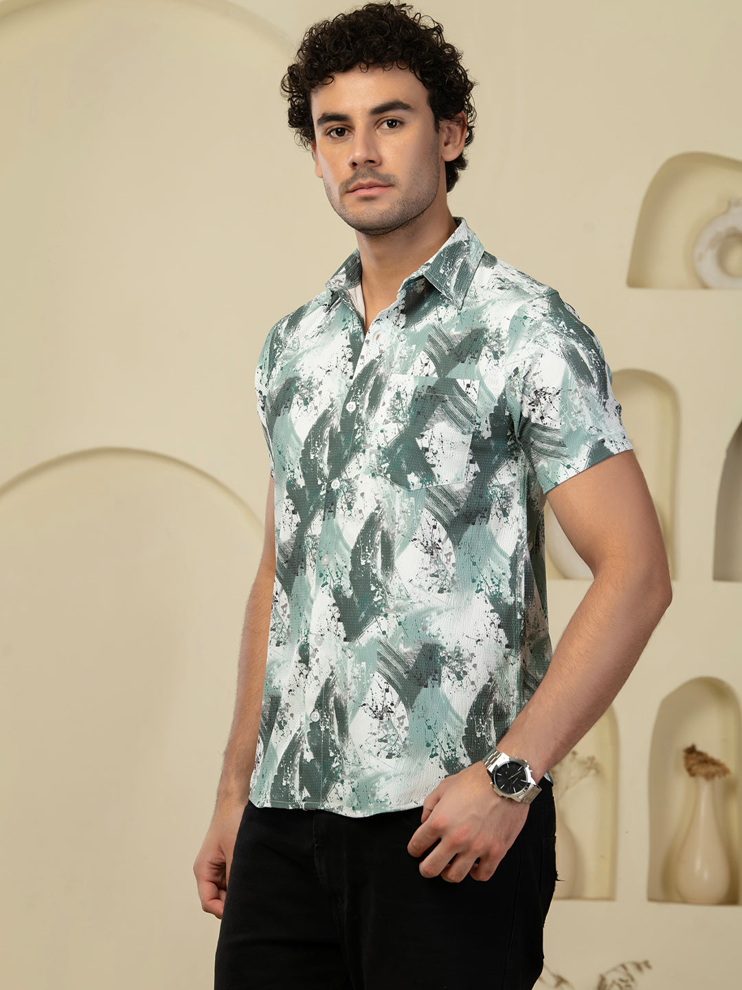 TANDUL Men Printed Casual Multicolor Shirt