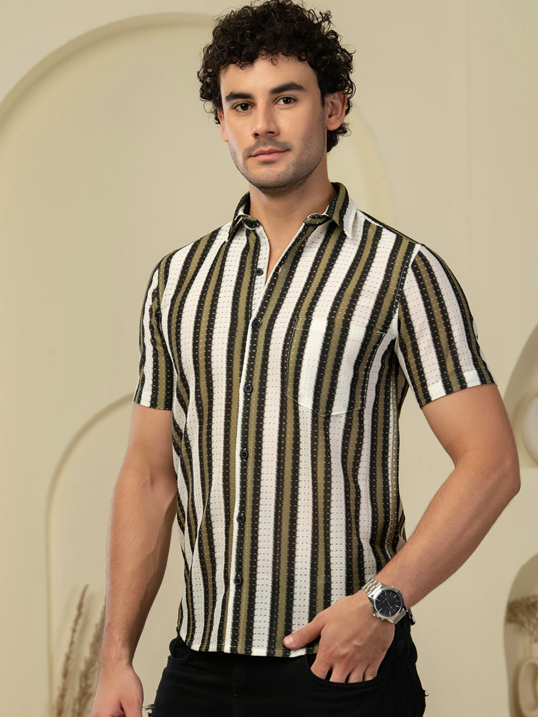 TANDUL Men Printed Casual Multicolor Shirt