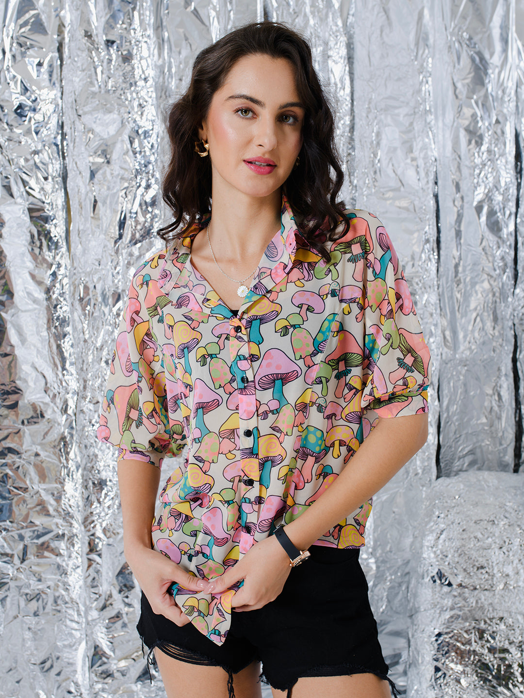 TANDUL  Women Regular Fit Printed Casual Shirt