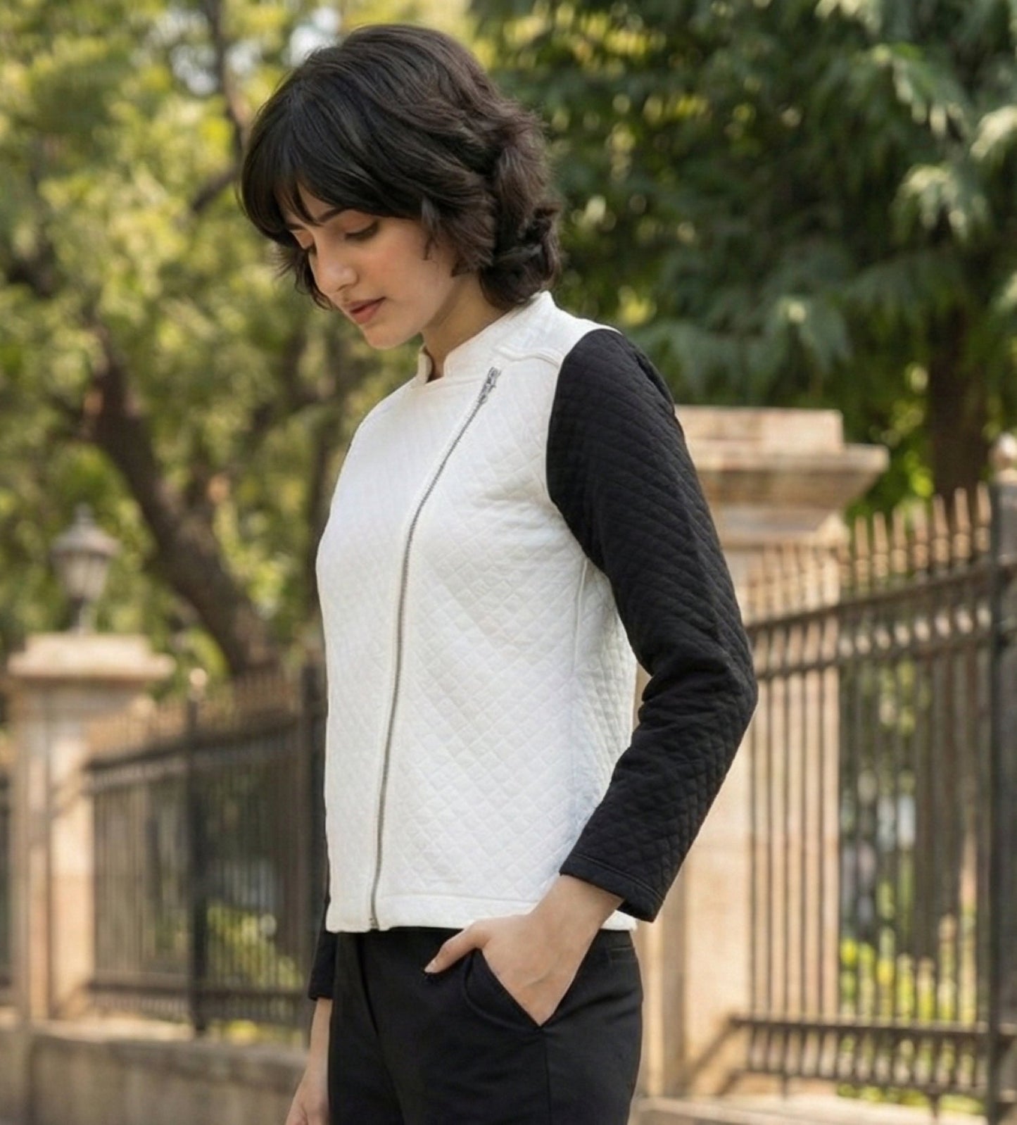 TANDUL Women Solid Quilted Jacket