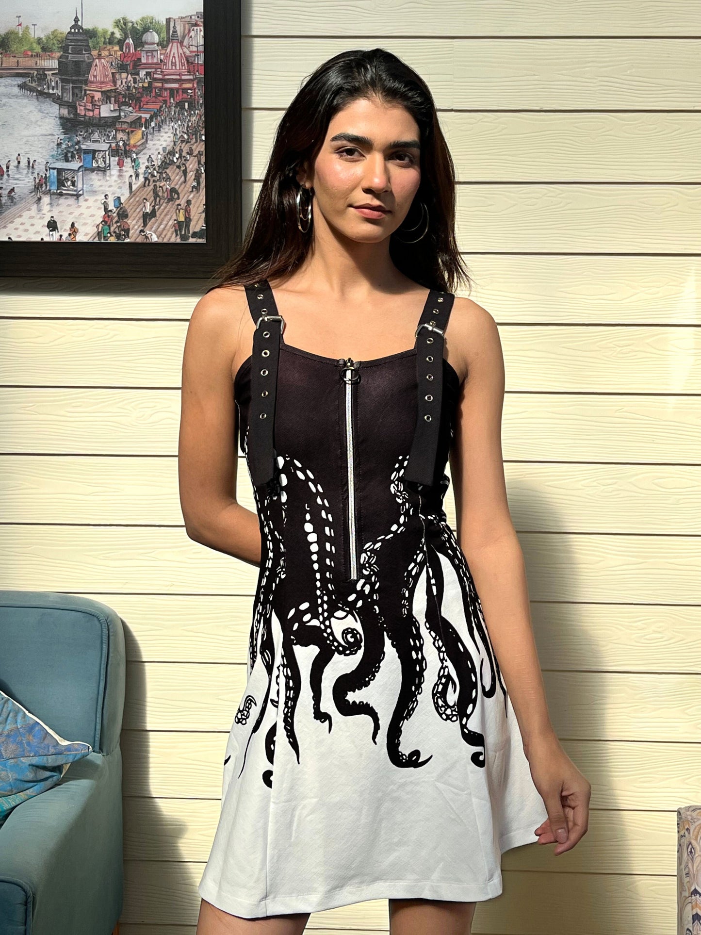 TANDUL Women Stunning Octopus Printed Dress