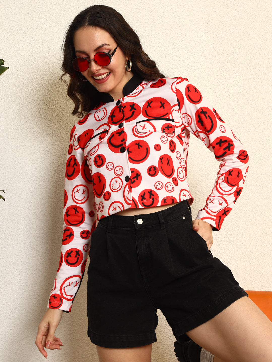TANDUL Women Smile Printed Jacket