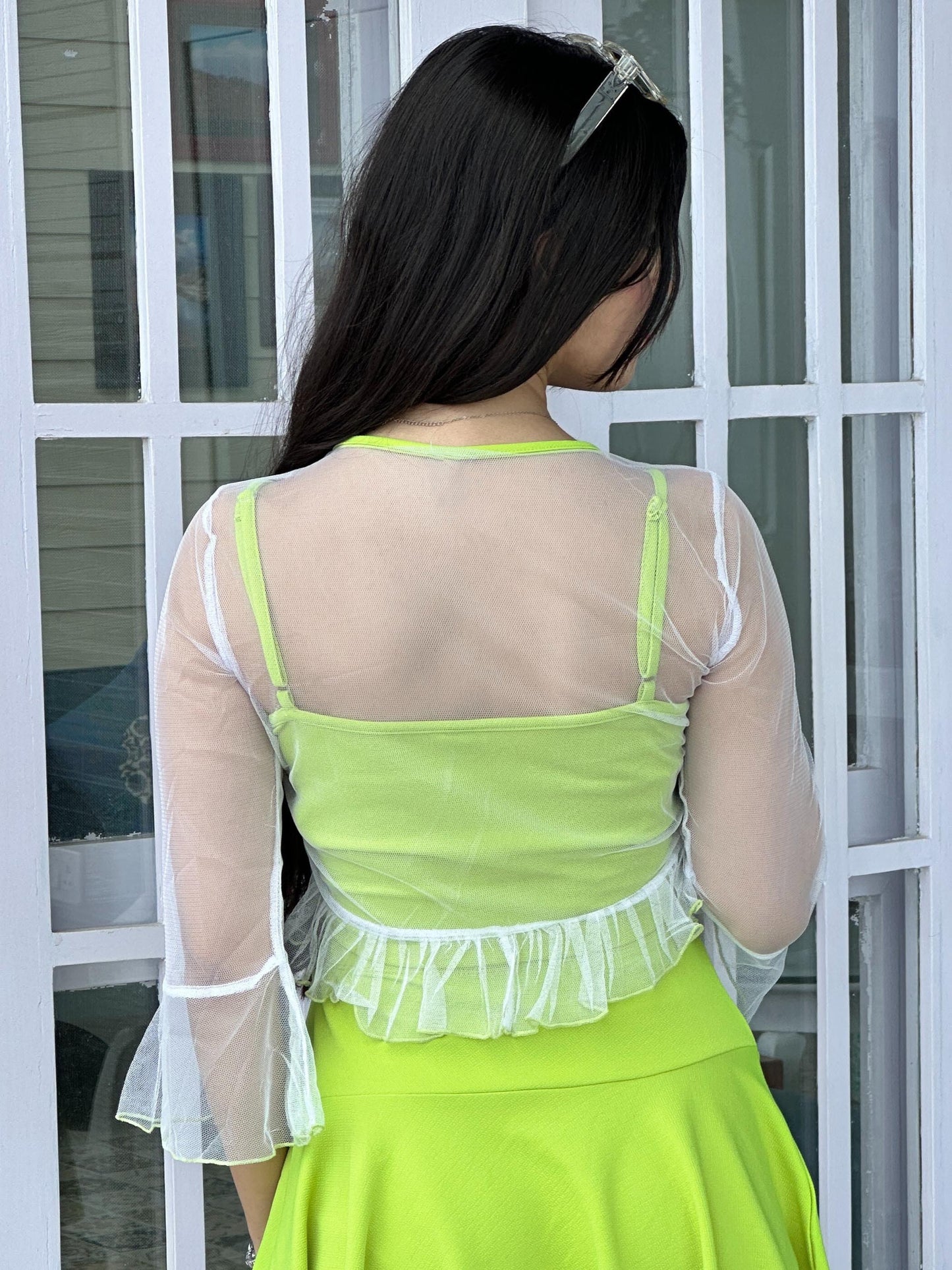 TANDUL Women White Net Shrug