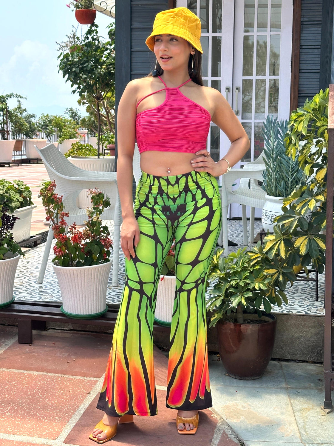 TANDUL Women Butterfly Printed Flared Trouser