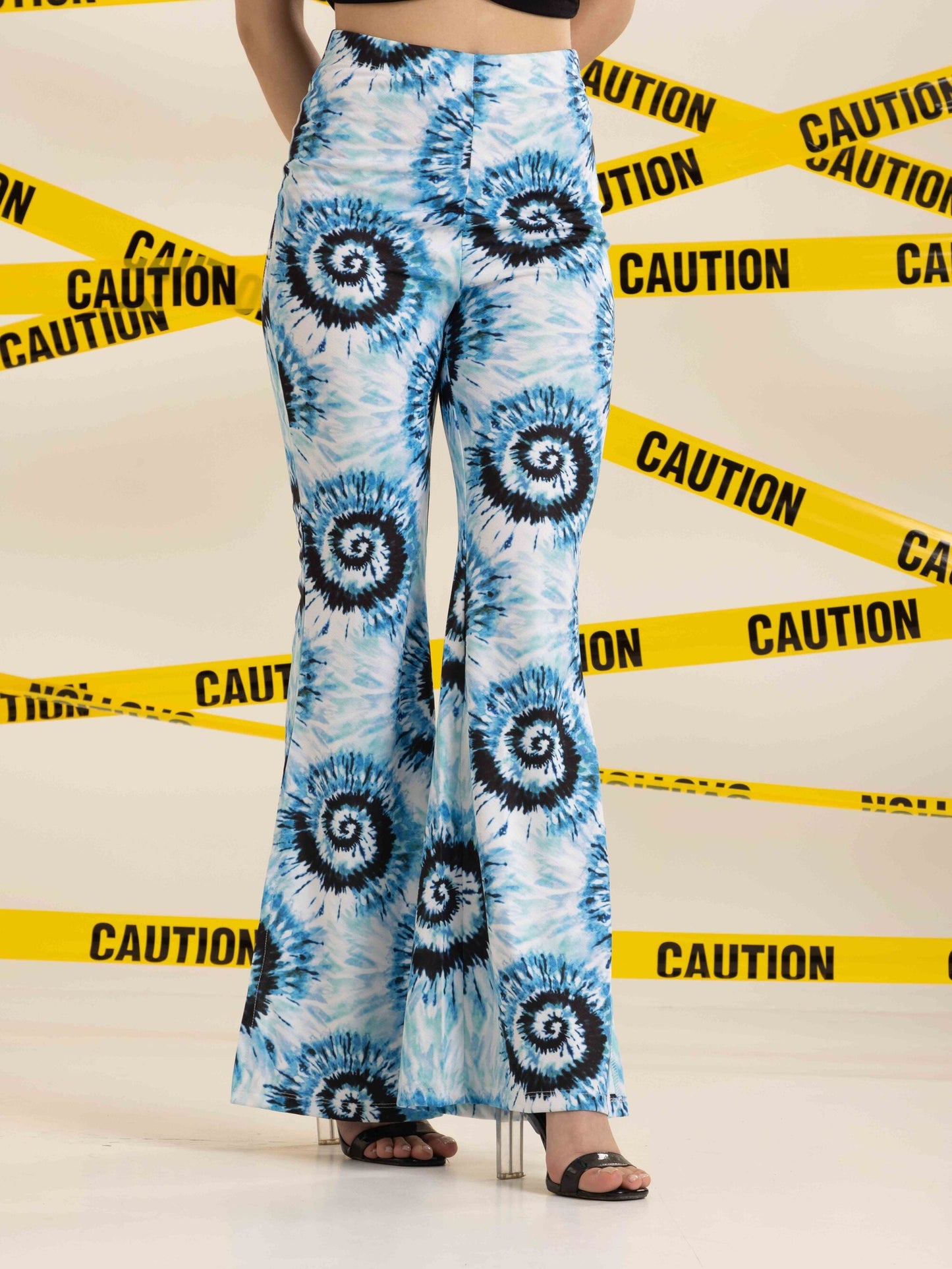 TANDUL  Women Regular Fit Light Blue Lycra Blend Trousers